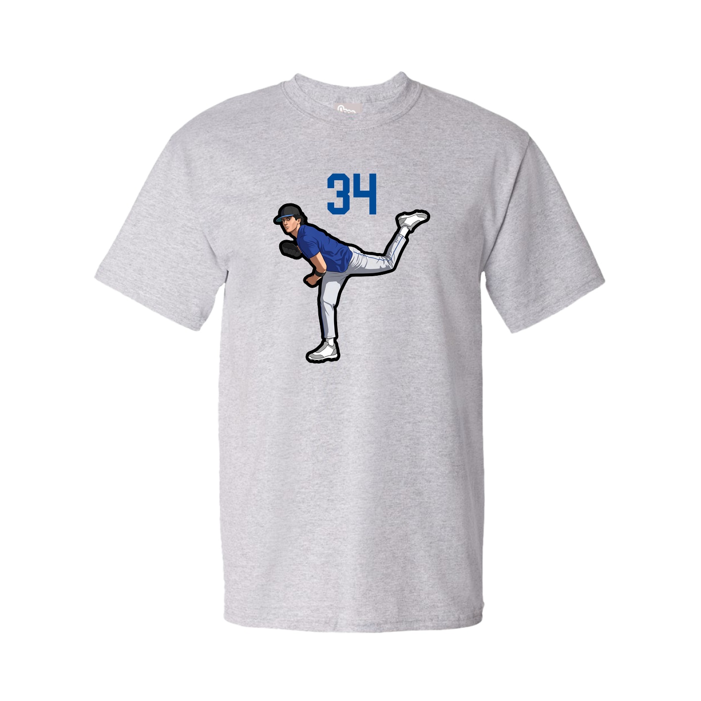 Youth Tee — Number Top in Grey