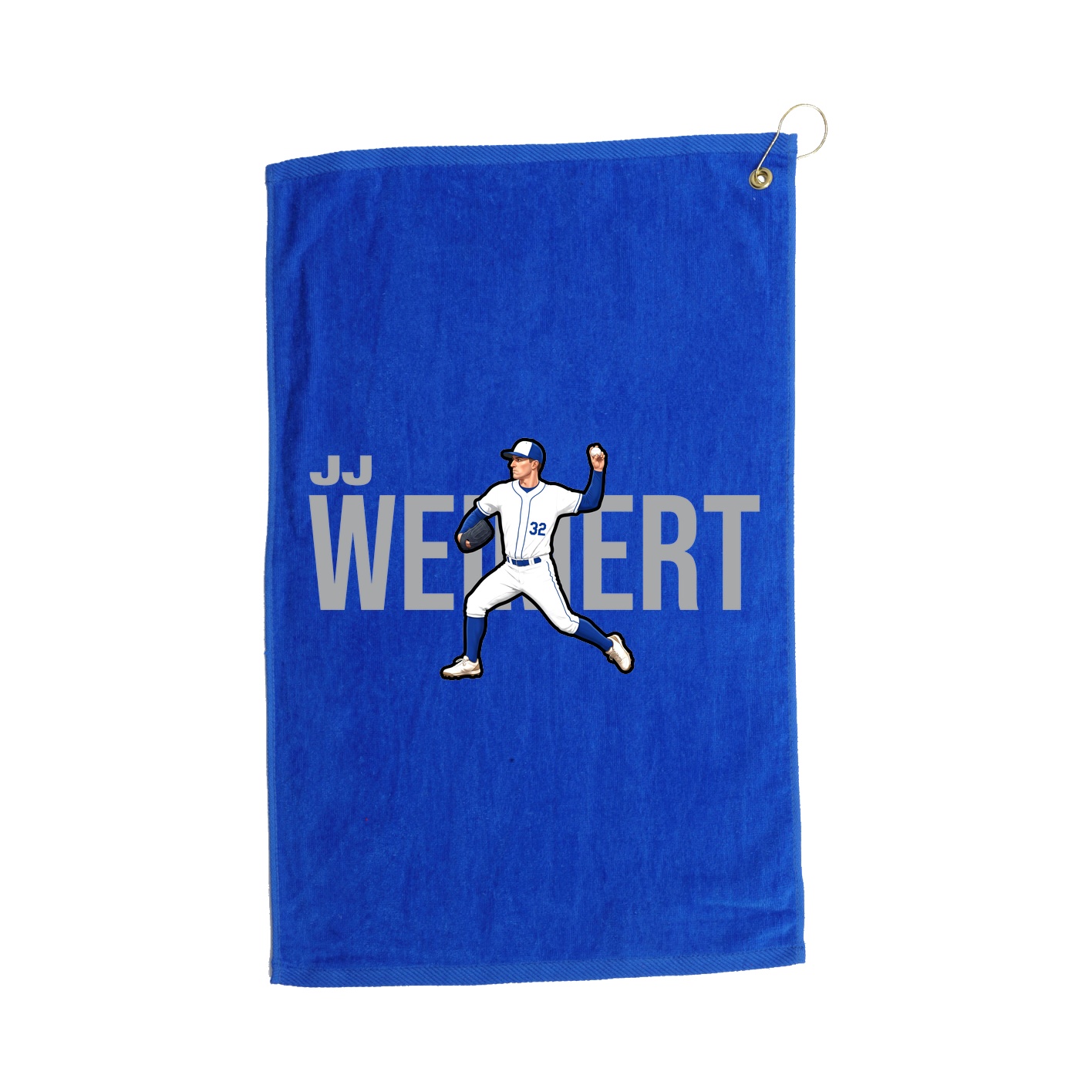Golf Towel — Player Name in Royal