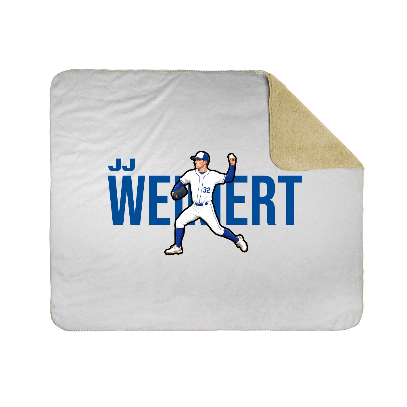 Throw Blanket — Player Name in White