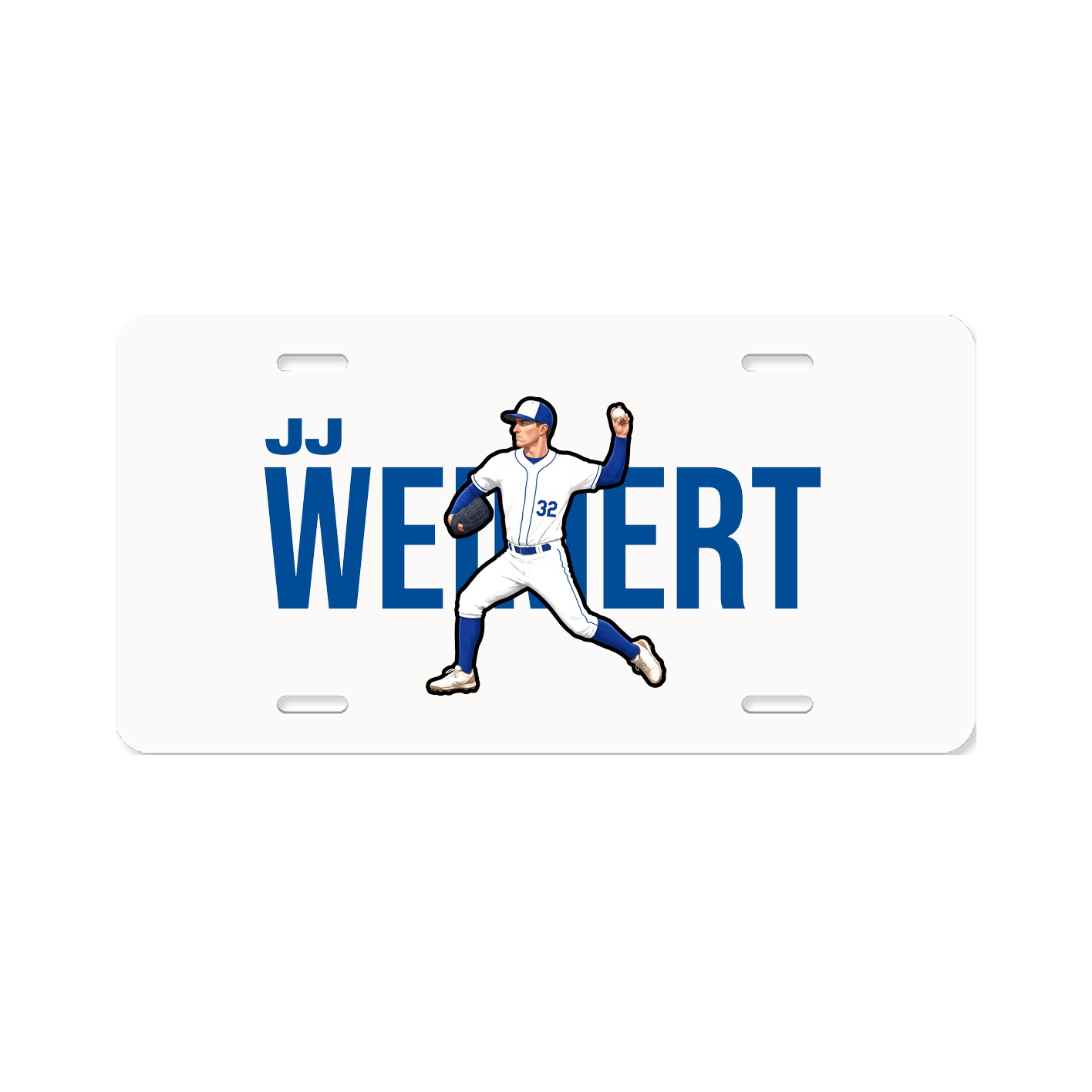 License Plate — Player Name in Classic