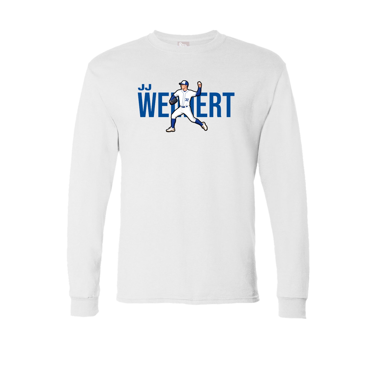 Long Sleeve Tee — Player Name in White