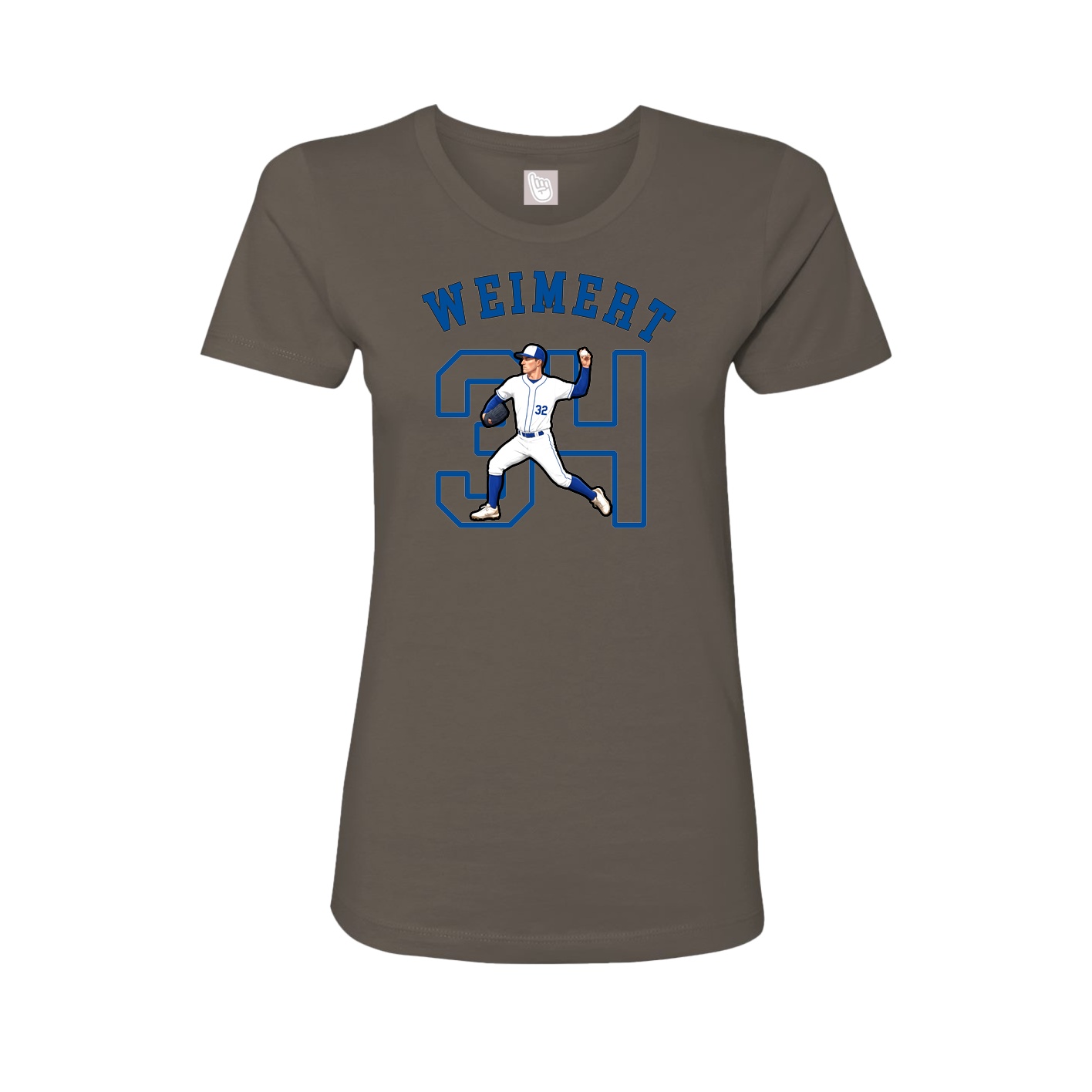 Fitted Women's Tee — Shirsey Arch in Grey