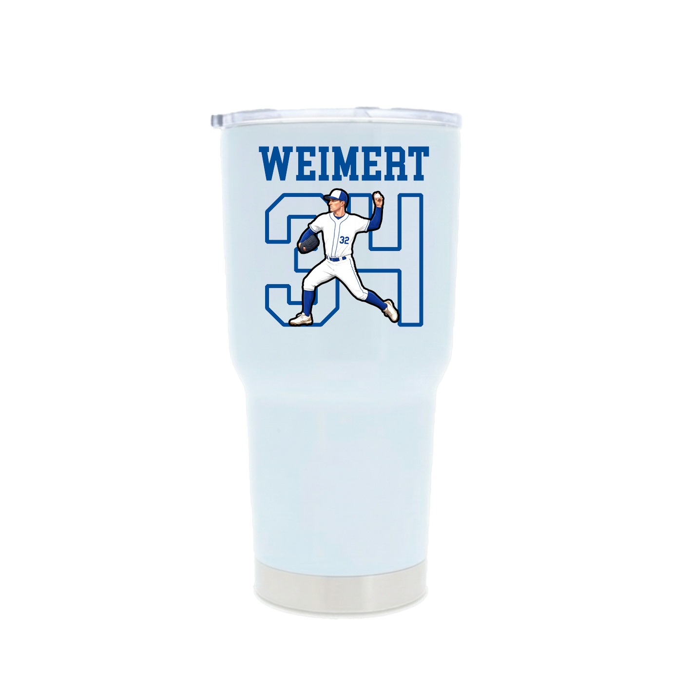 30oz Stainless Steel Tumbler — Shirsey in White