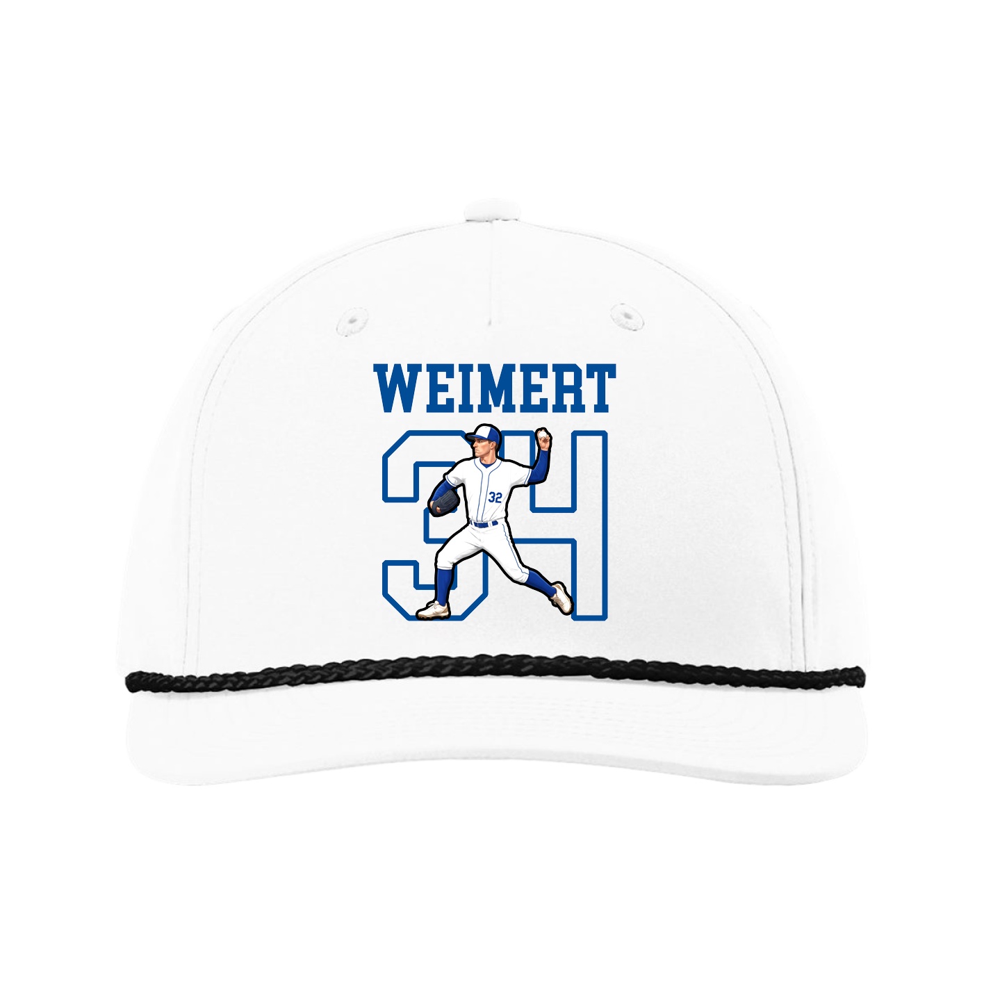 Five-Panel Classic Rope Cap — Shirsey in White