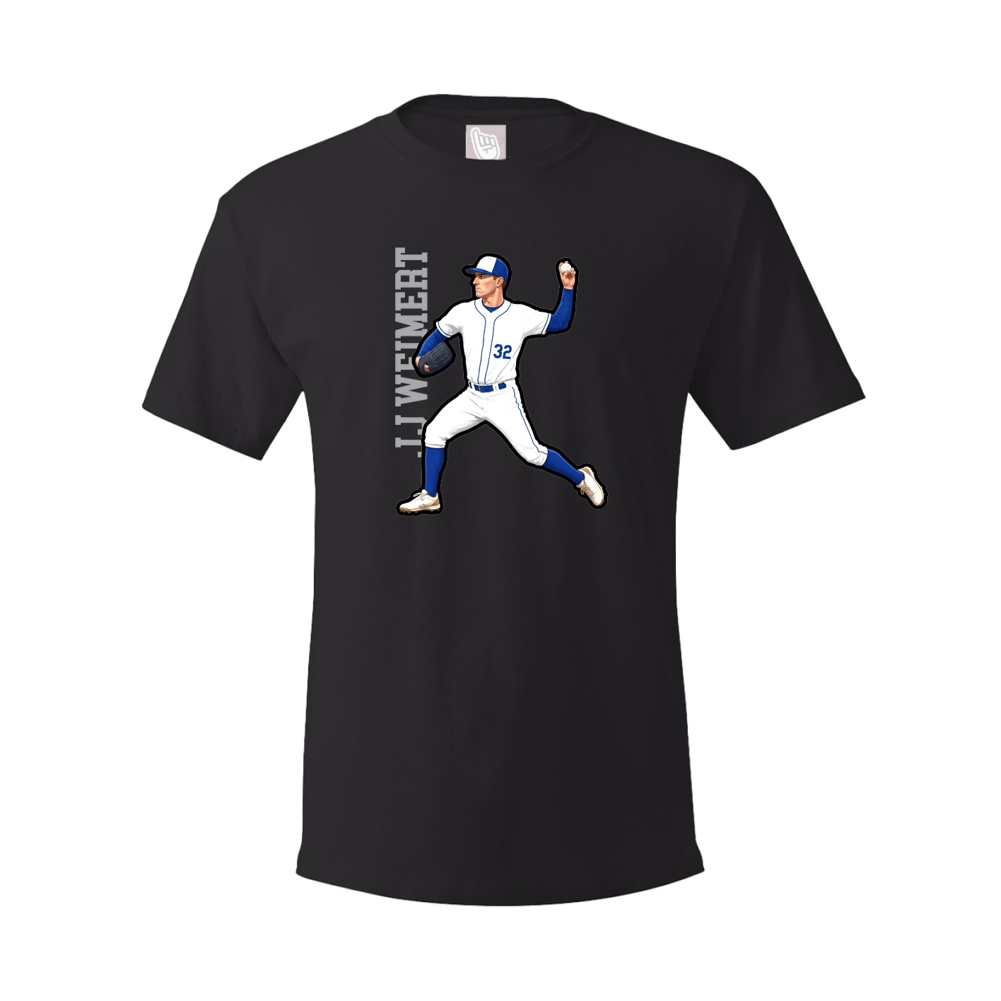 Tee — Name Vertical in Black