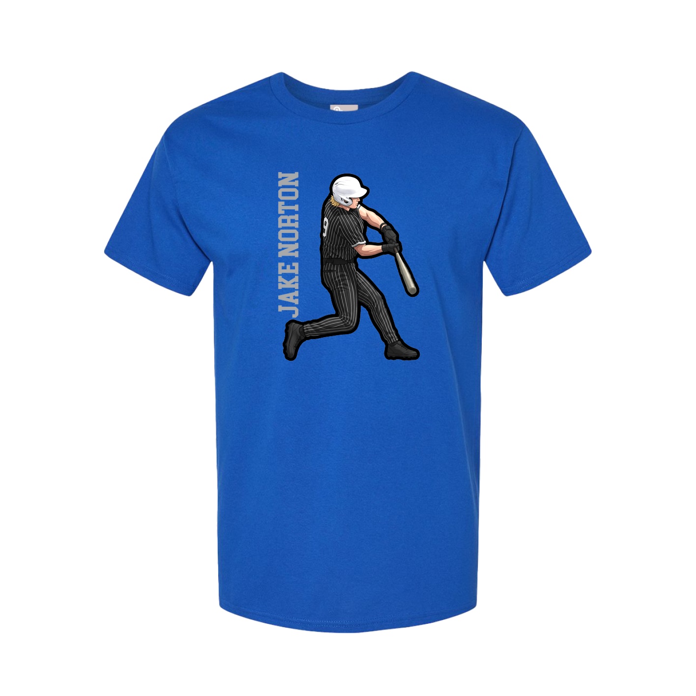 Youth Tee — Name Vertical in Royal