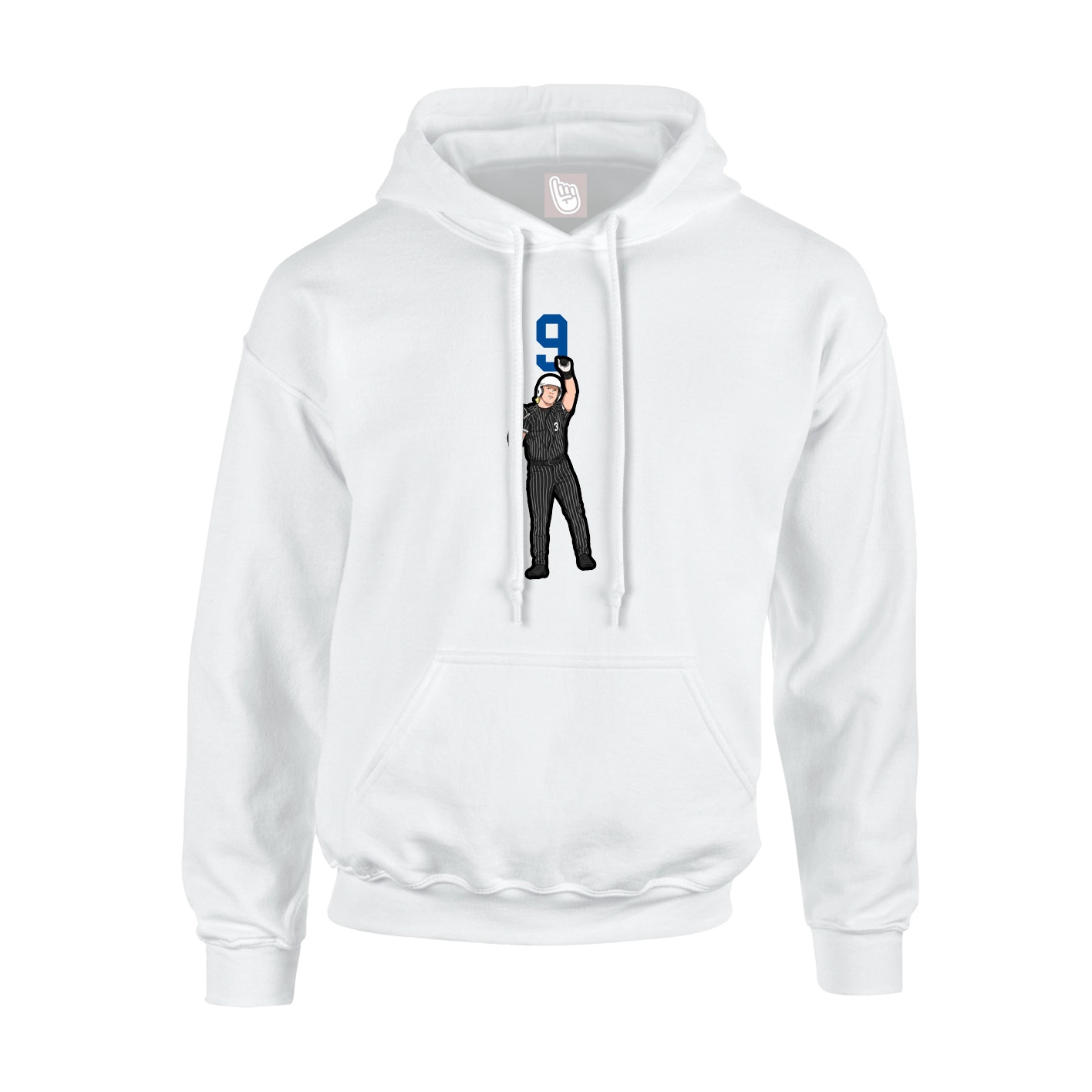 Hoodie — Number Top in White