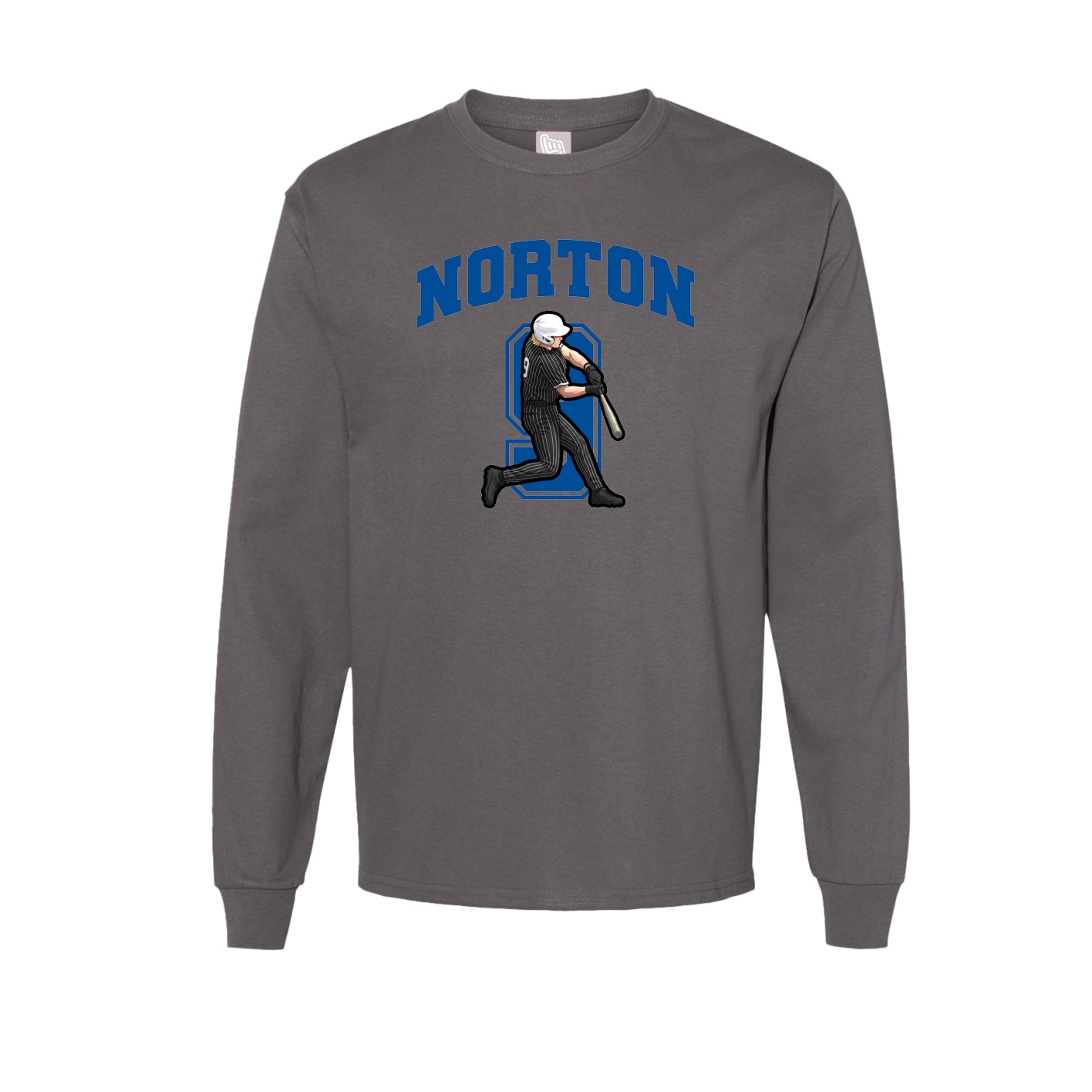 Long Sleeve Tee — Number in Grey