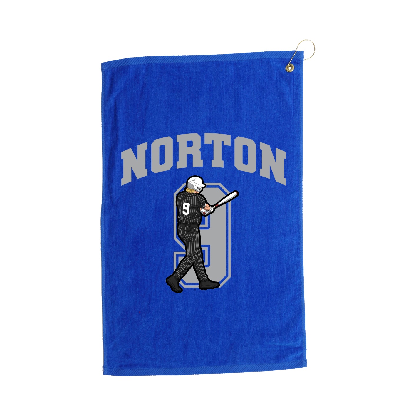 Golf Towel — Number in Royal