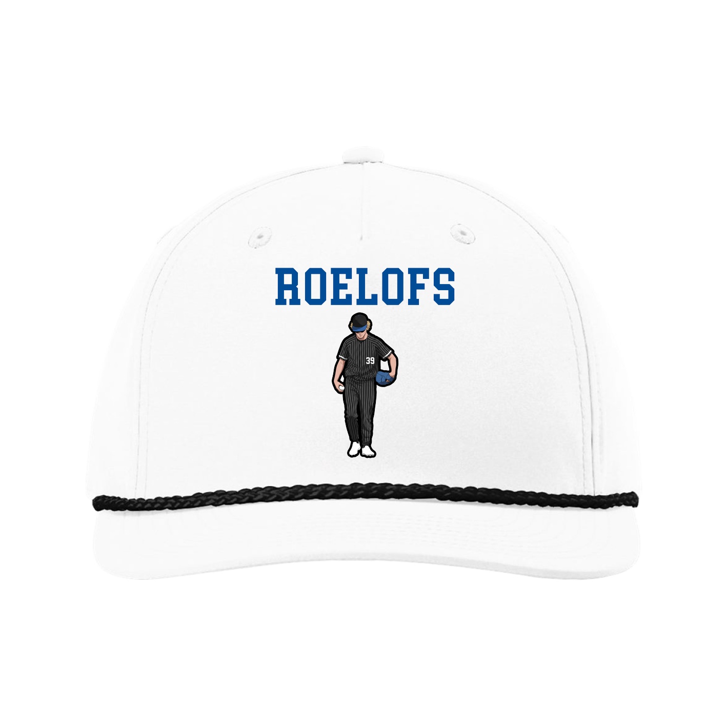 Five-Panel Classic Rope Cap — Shirsey in White