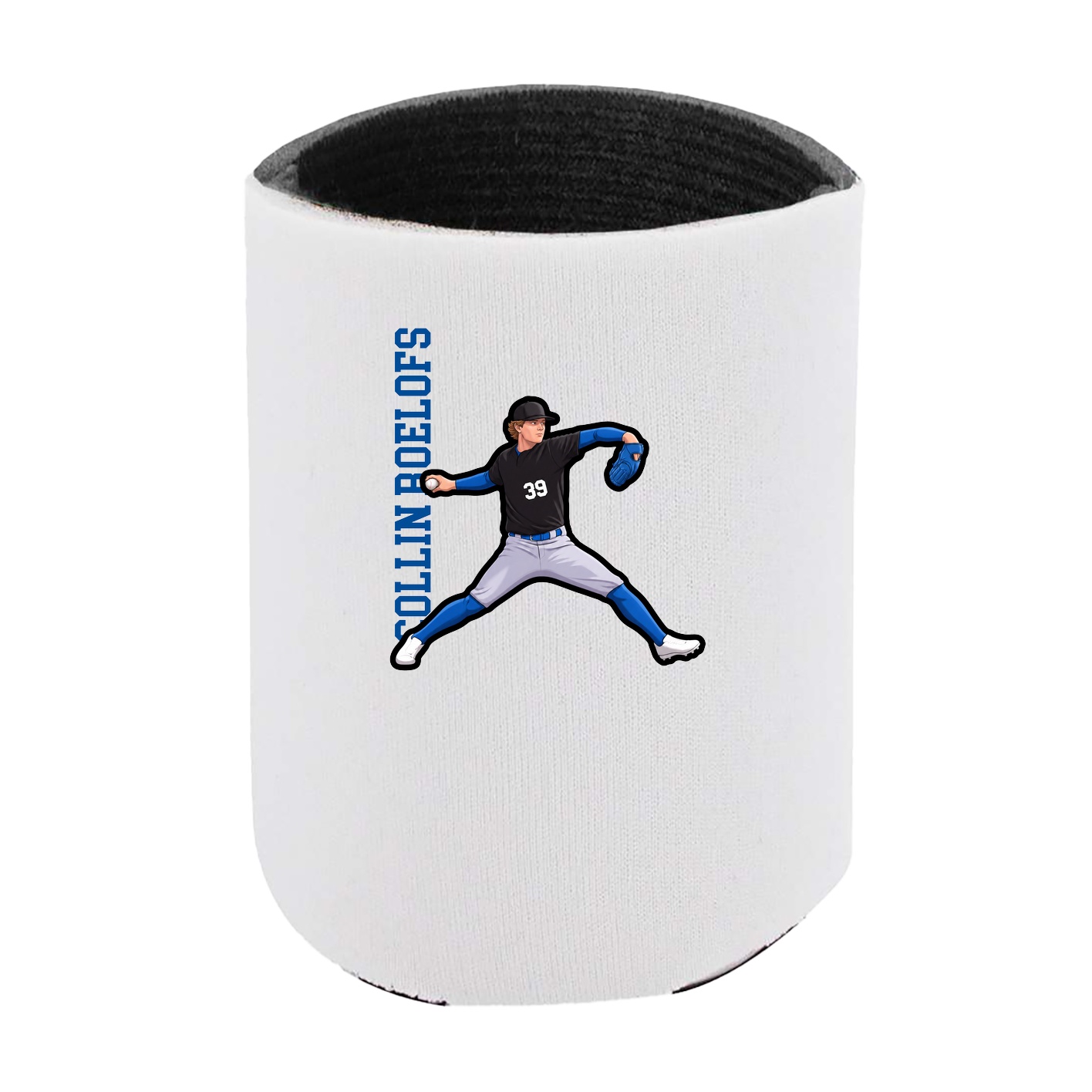 Can Holder — Name Vertical in White