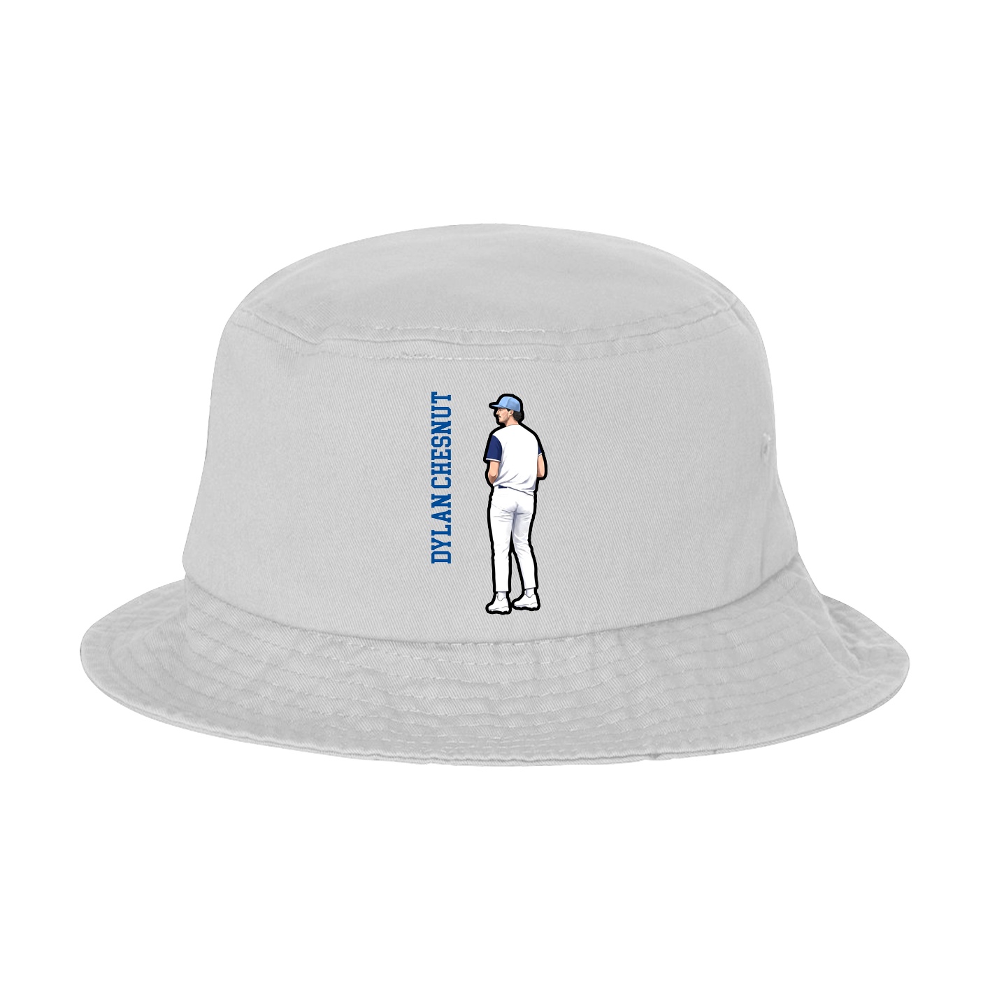 Bucket Cap — Name Vertical in White