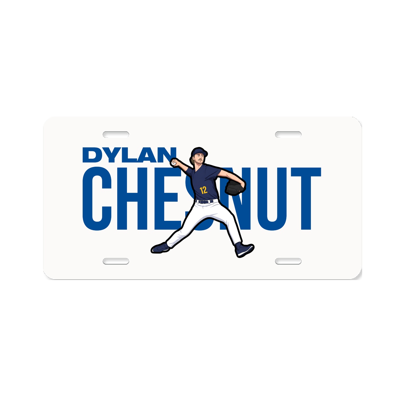 License Plate — Player Name in Classic