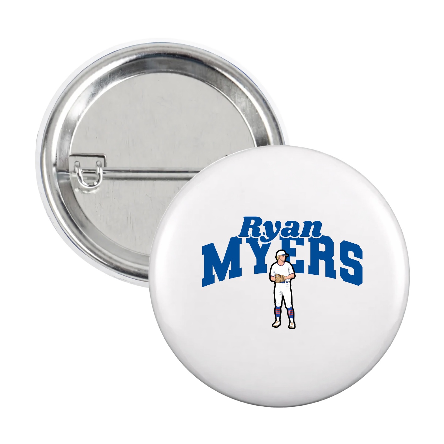Game Day Button — Signature Arch in White
