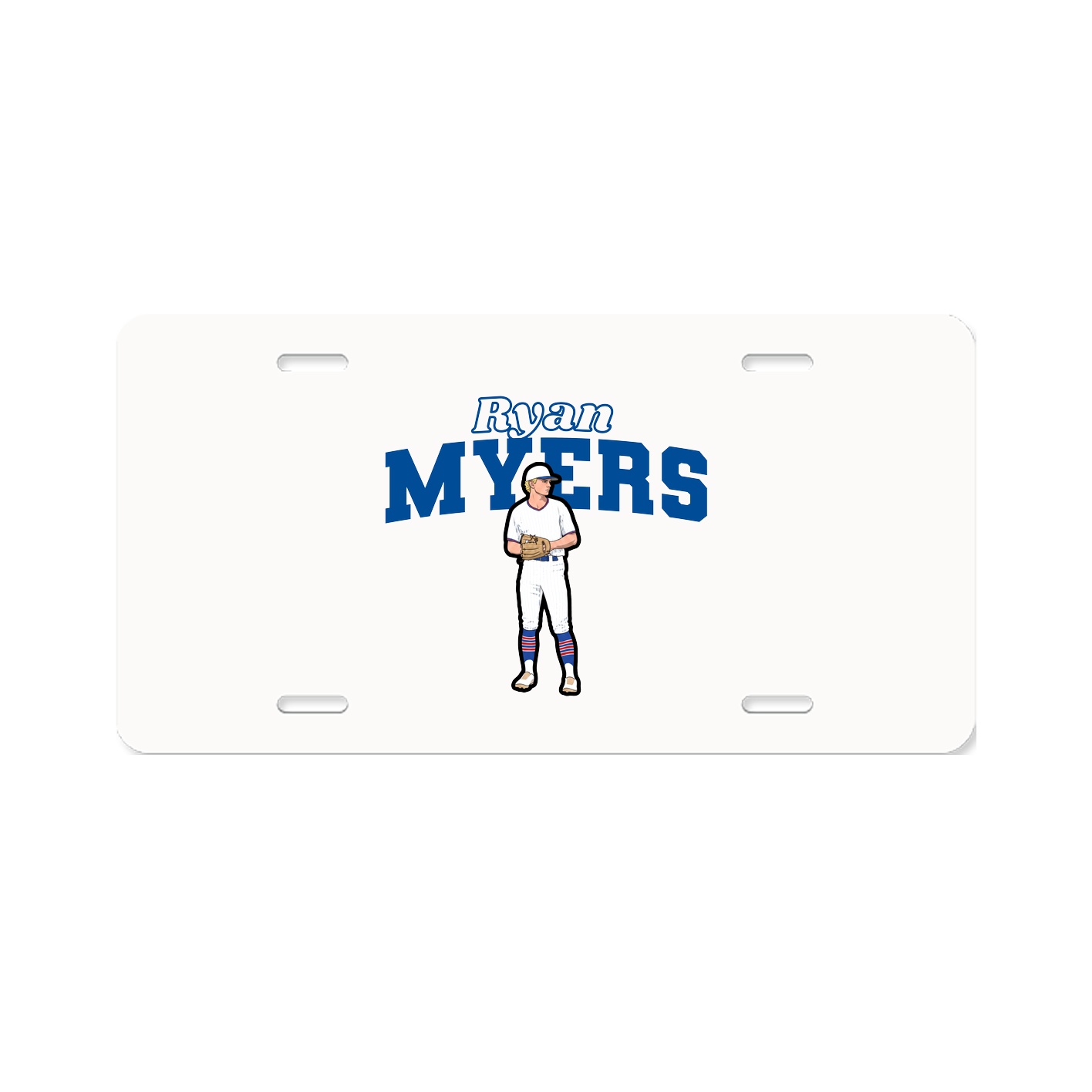 License Plate — Name Arch in Classic