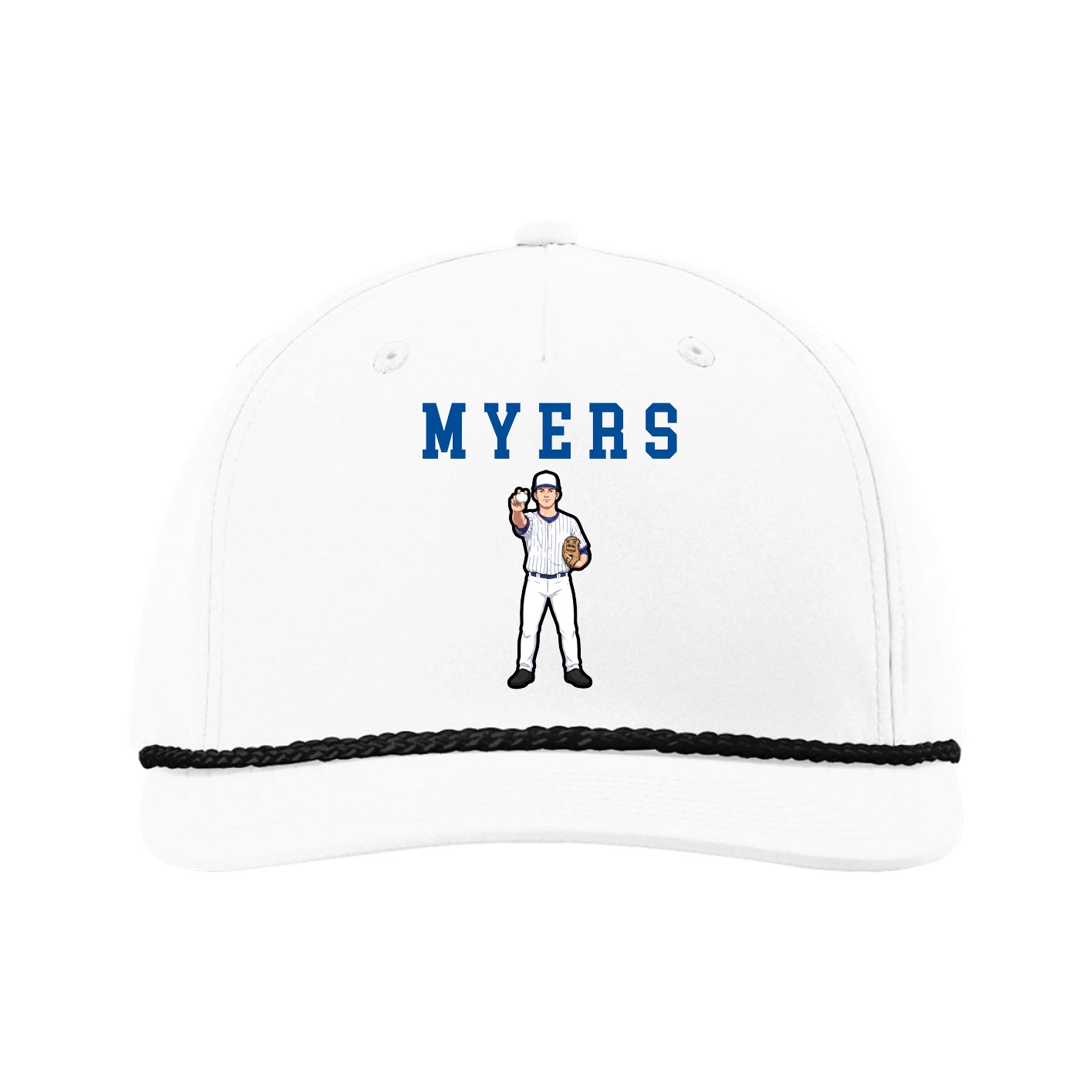 Five-Panel Classic Rope Cap — Shirsey in White