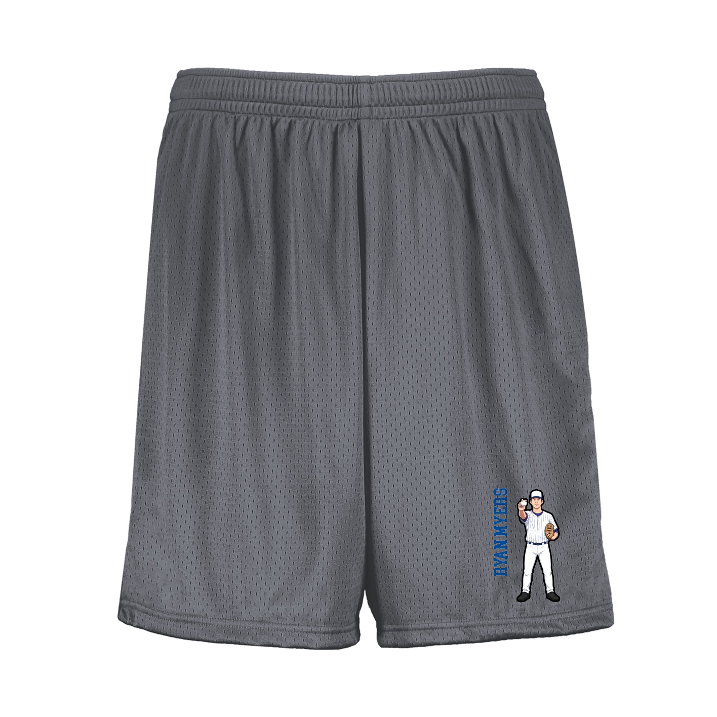 Shorts — Name Vertical in Grey