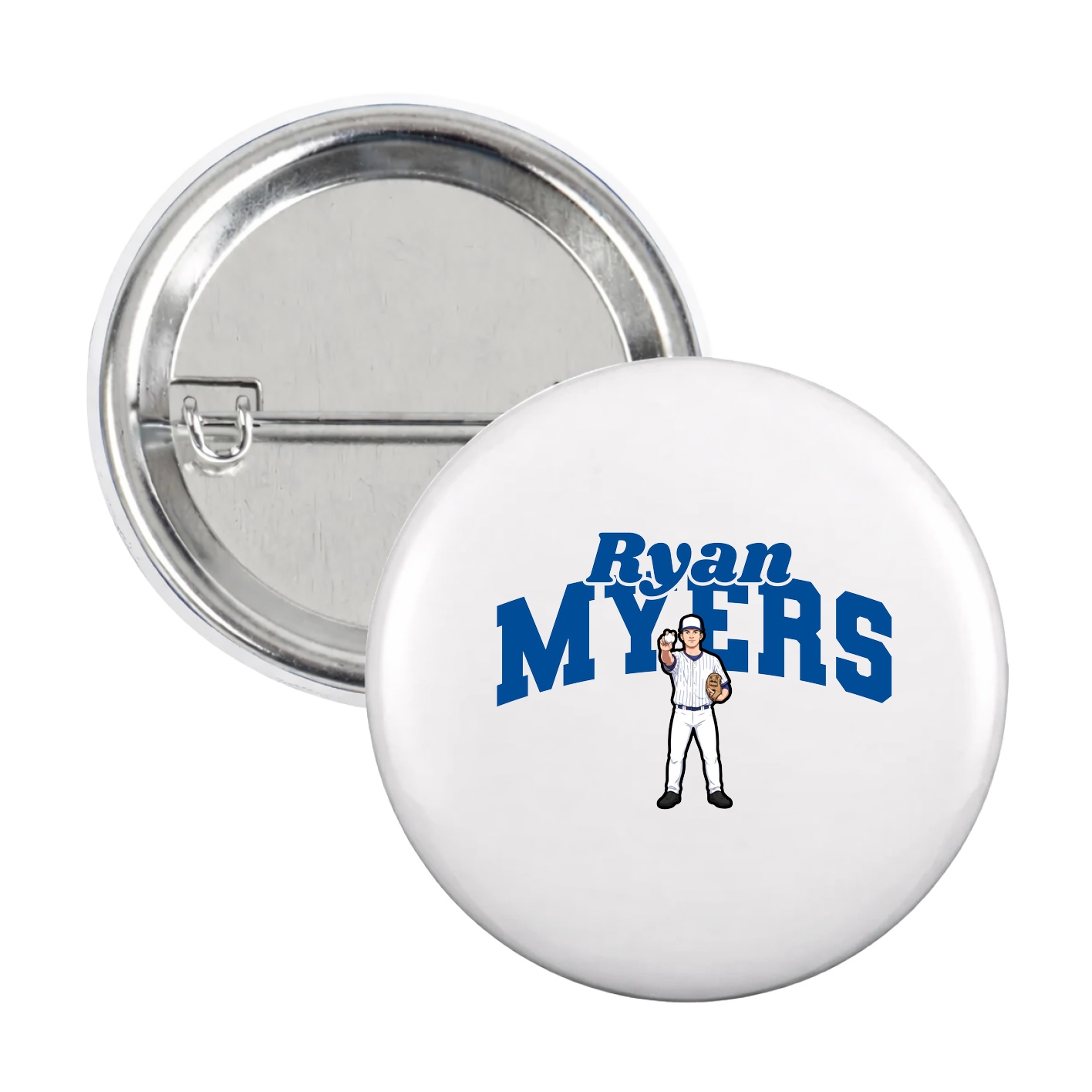 Game Day Button — Signature Arch in White