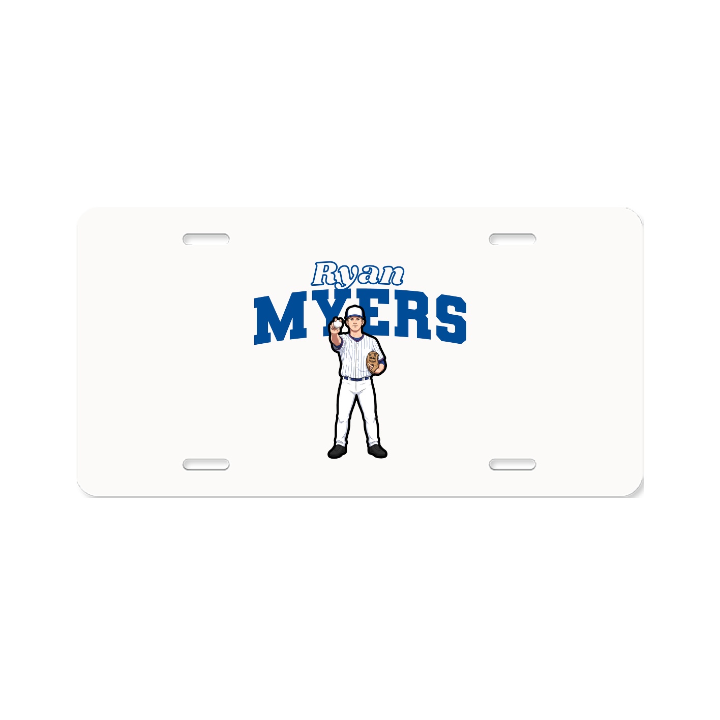 License Plate — Name Arch in Classic