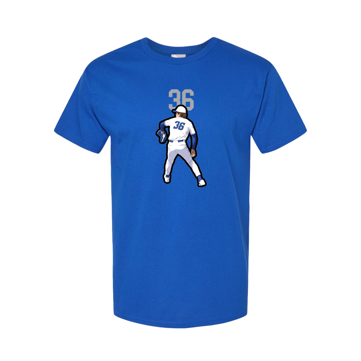 Youth Tee — Number Top in Royal