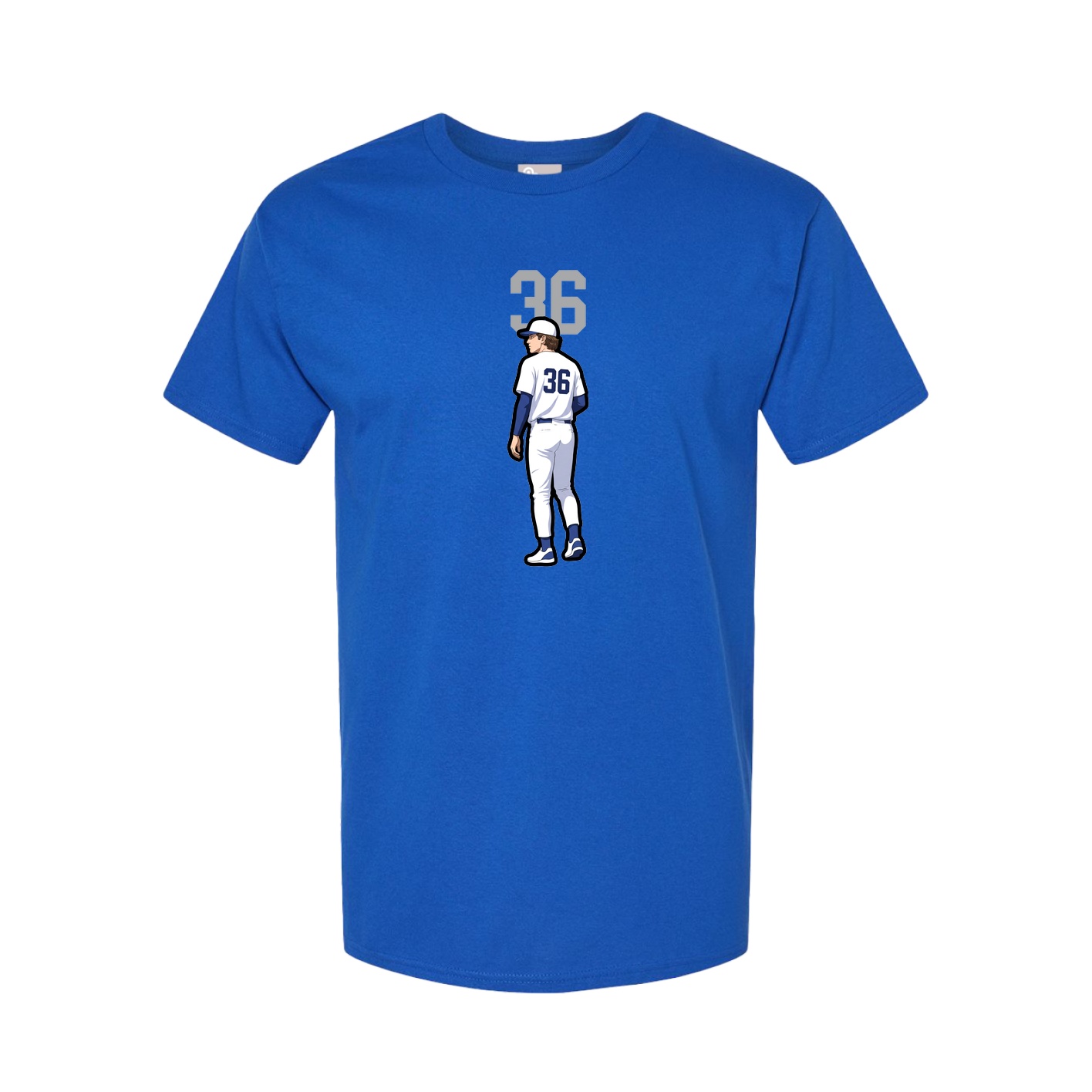 Youth Tee — Number Top in Royal