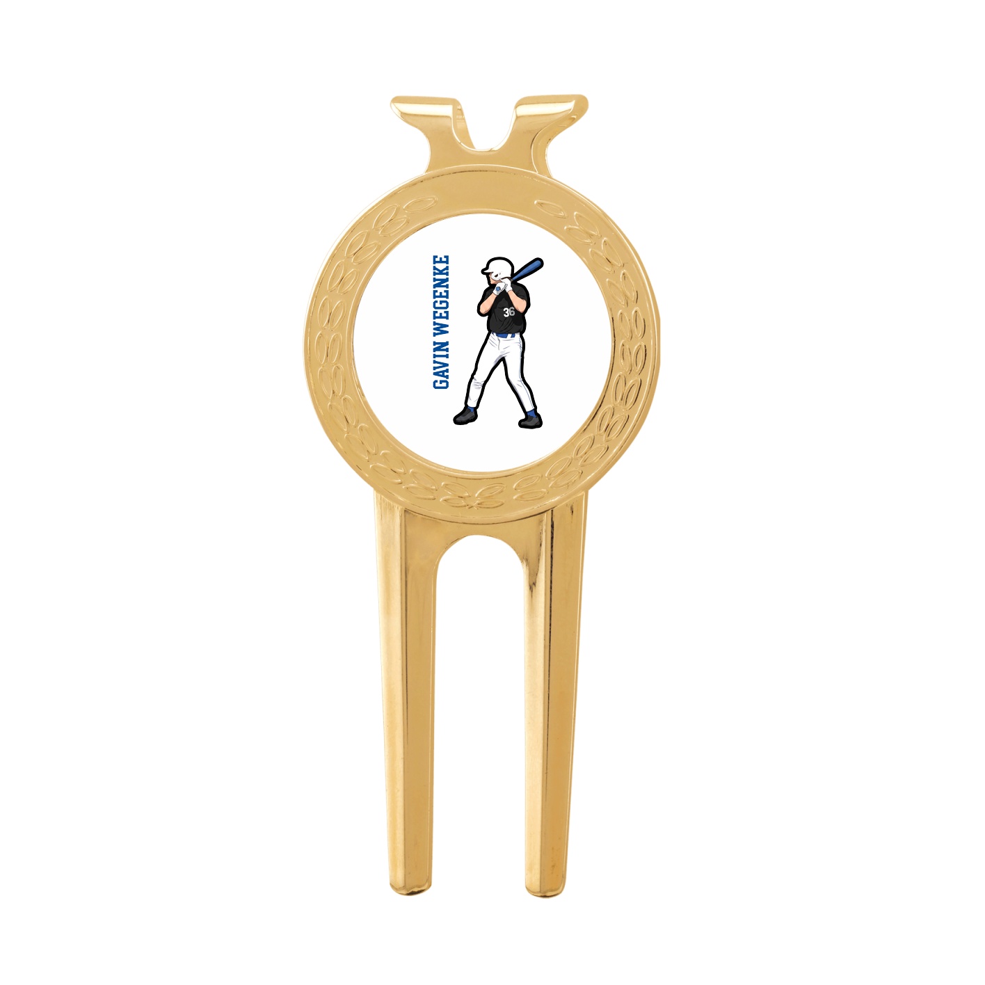 Divot Tool with Ball Marker — Name Vertical in Classic
