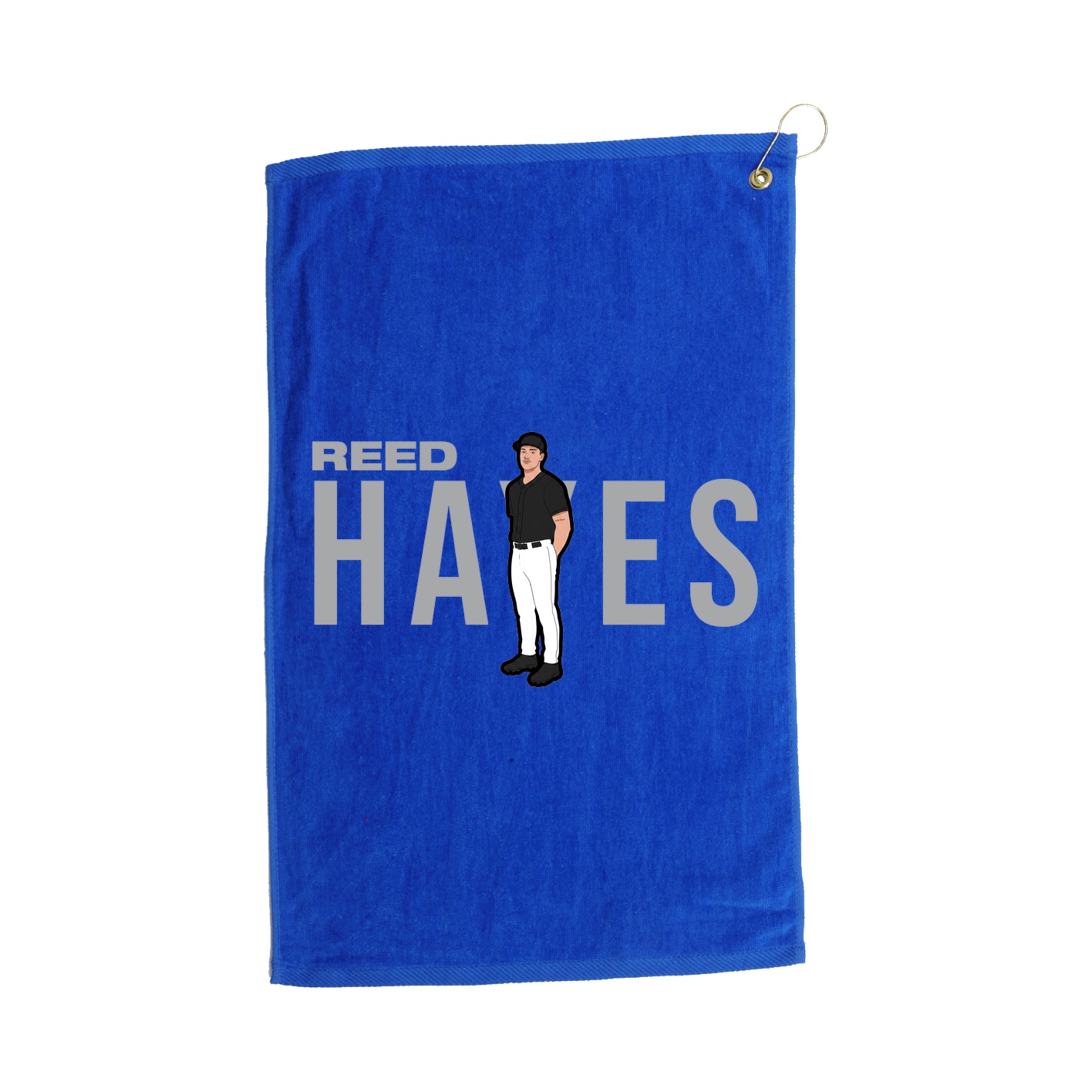 Golf Towel — Player Name in Royal