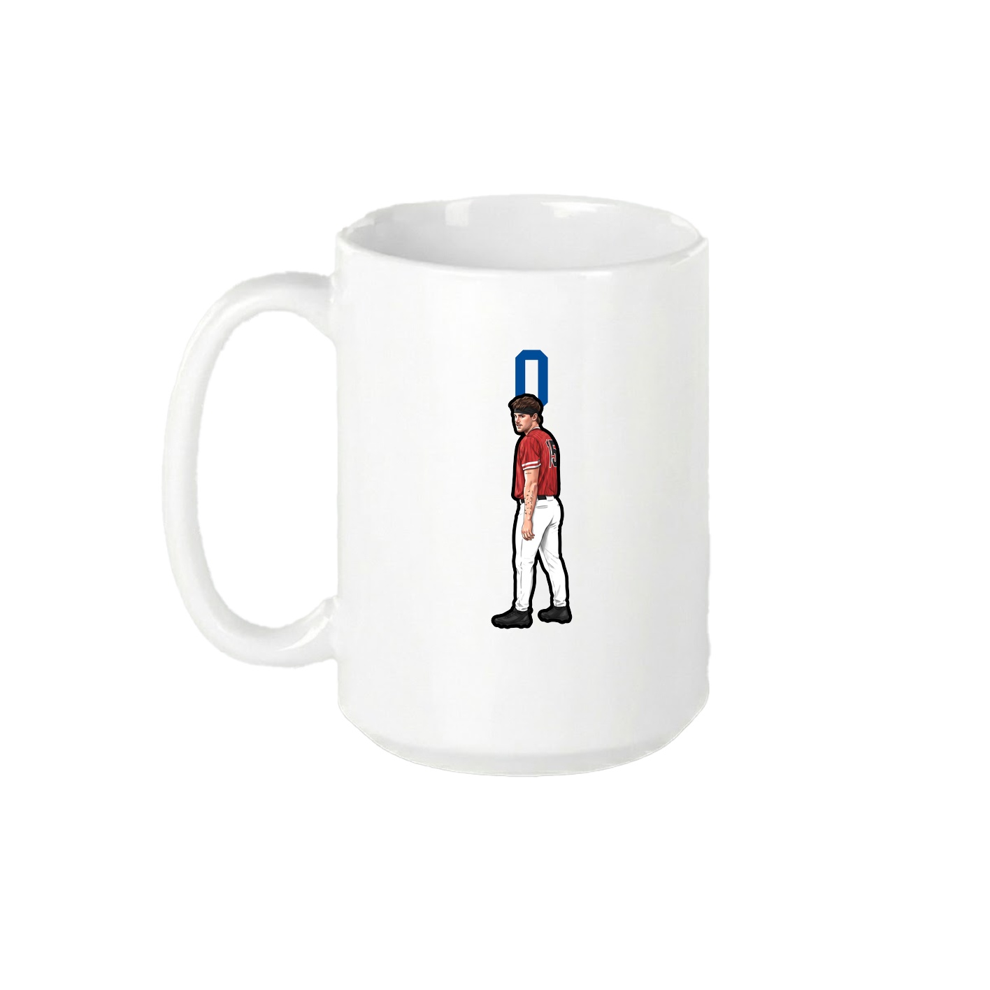 15oz Coffee Mug — Number Top in White