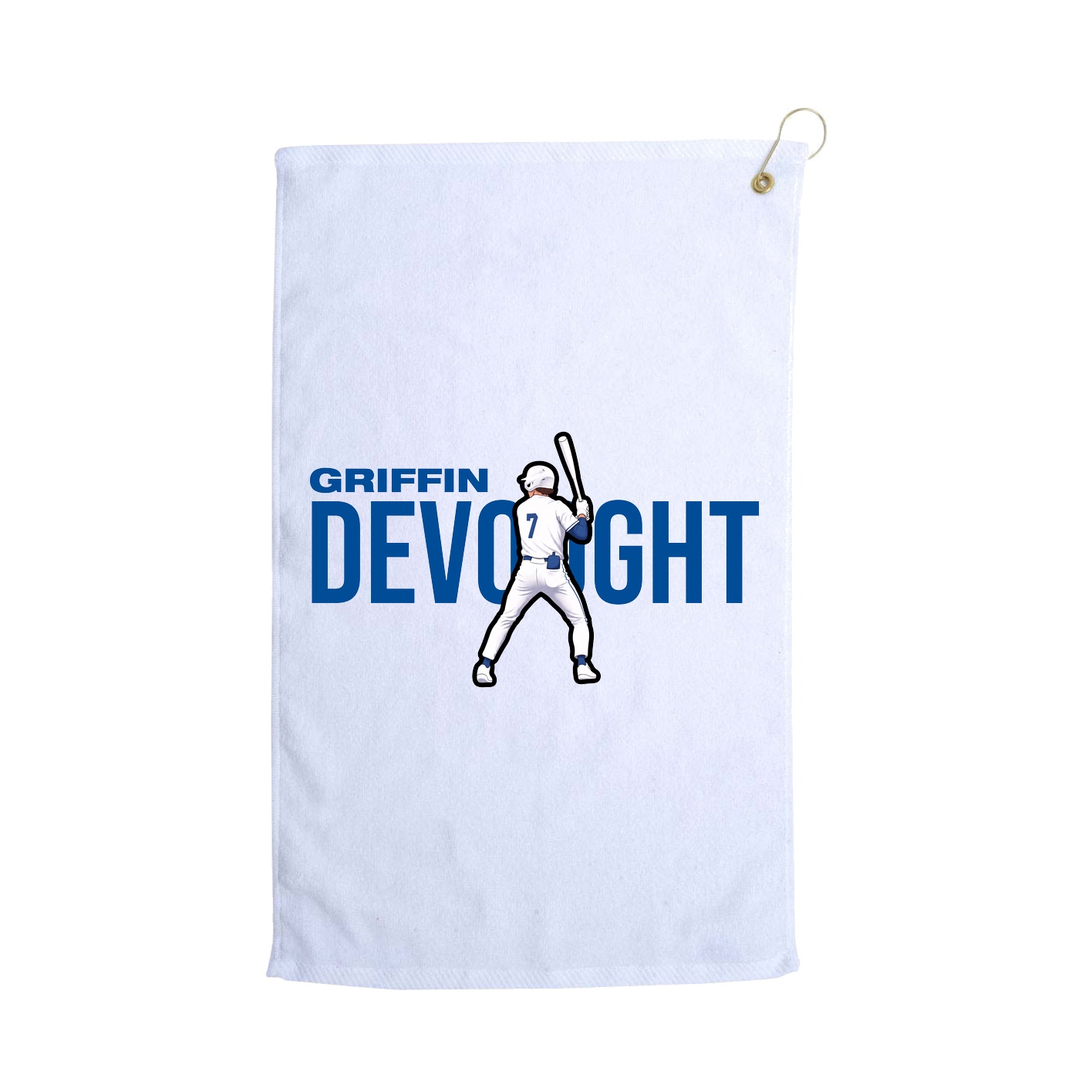 Golf Towel — Player Name in White