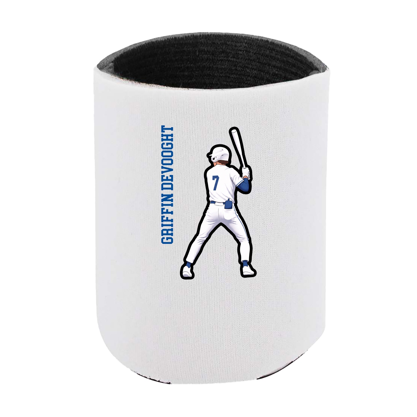Can Holder — Name Vertical in White