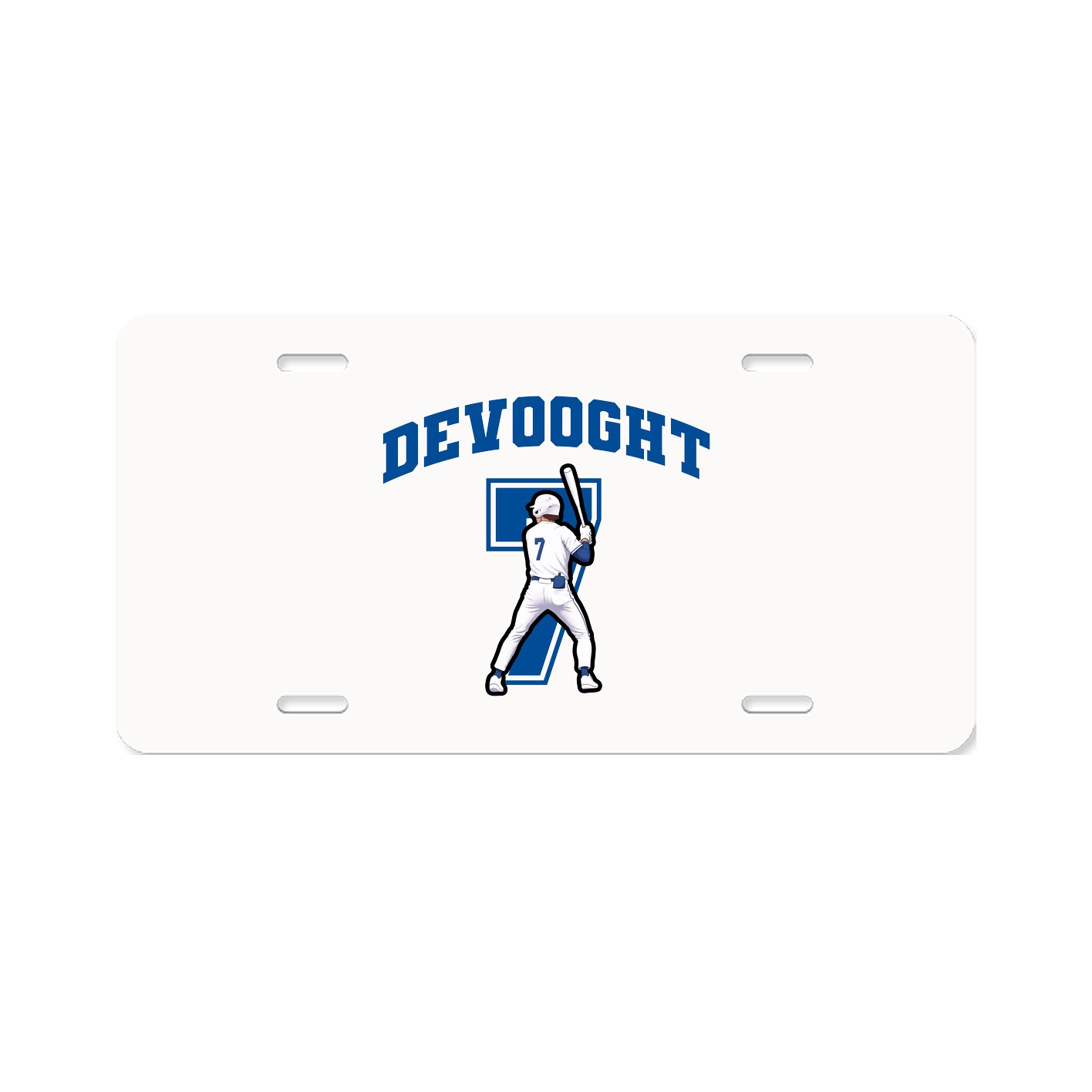 License Plate — Number in Classic