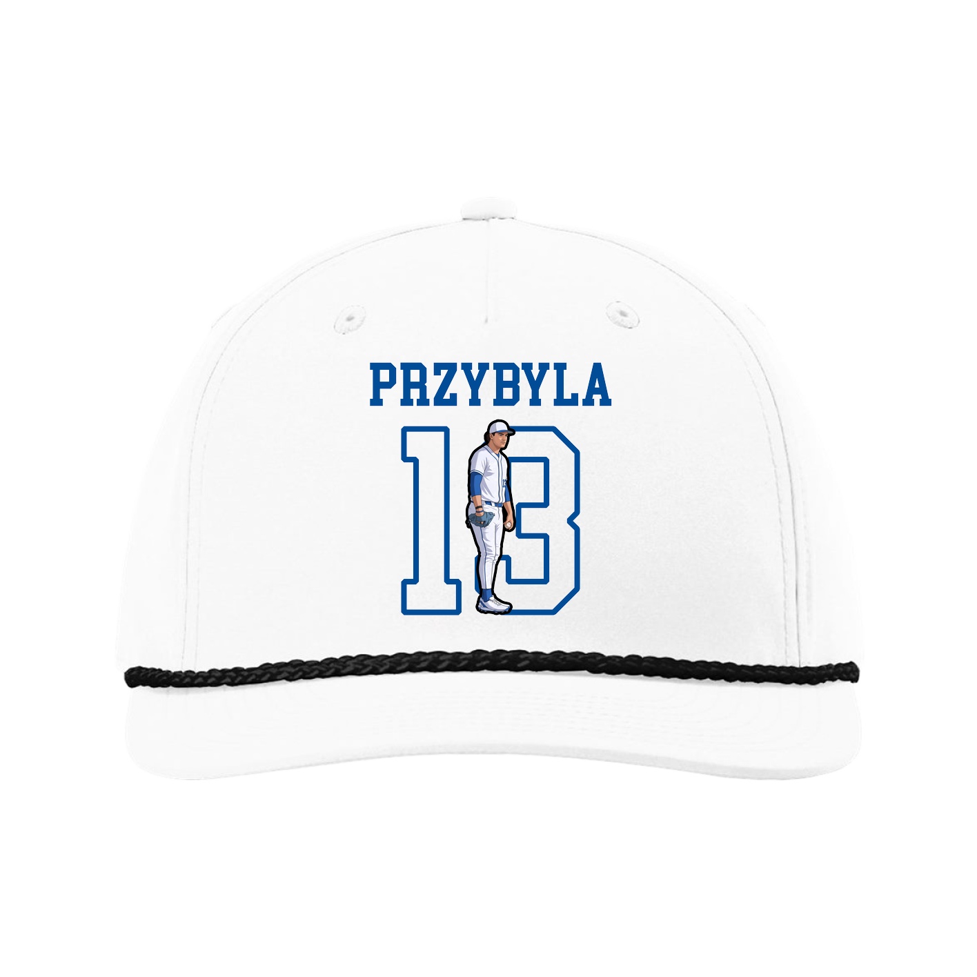 Five-Panel Classic Rope Cap — Shirsey in White