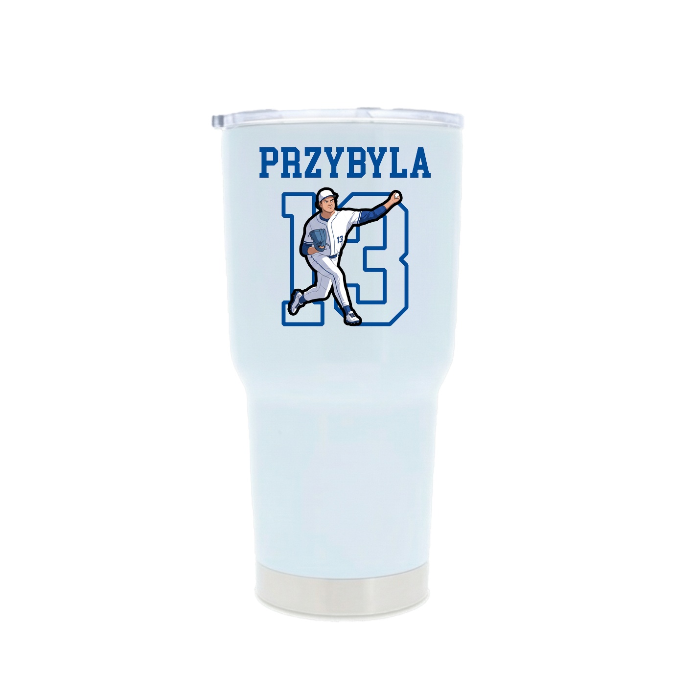 30oz Stainless Steel Tumbler — Shirsey in White