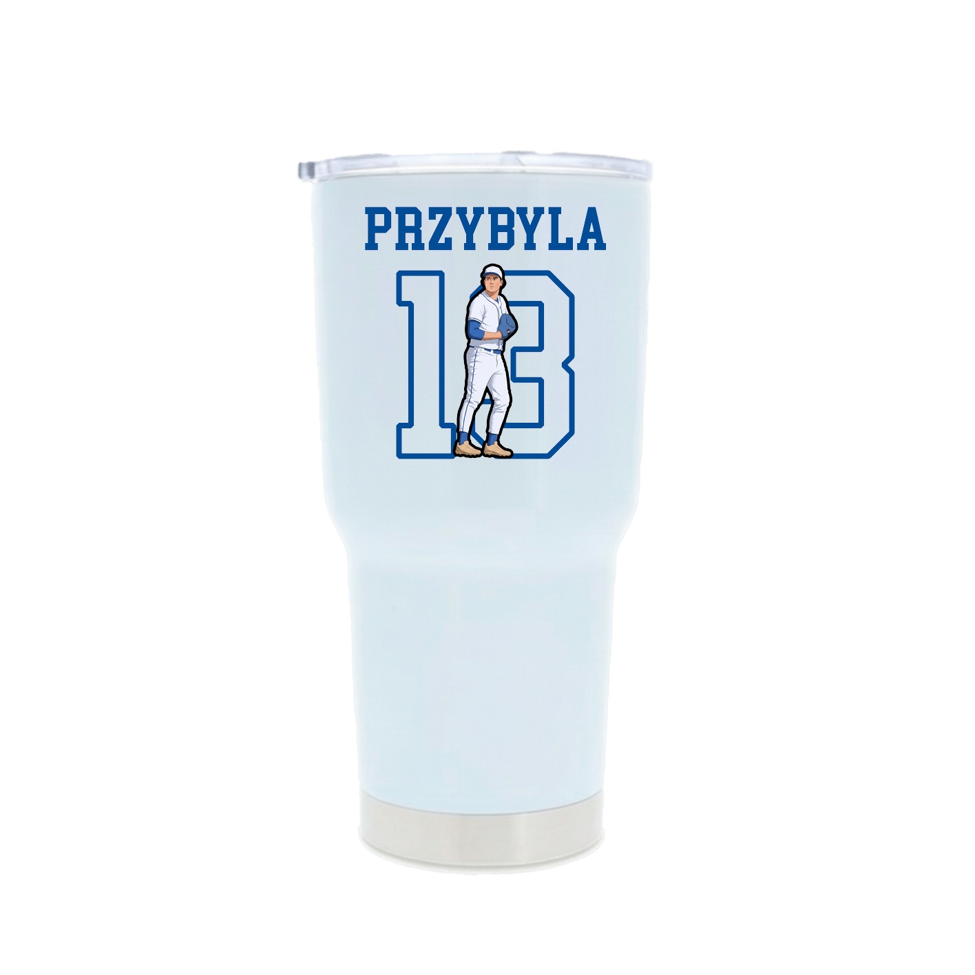 30oz Stainless Steel Tumbler — Shirsey in White