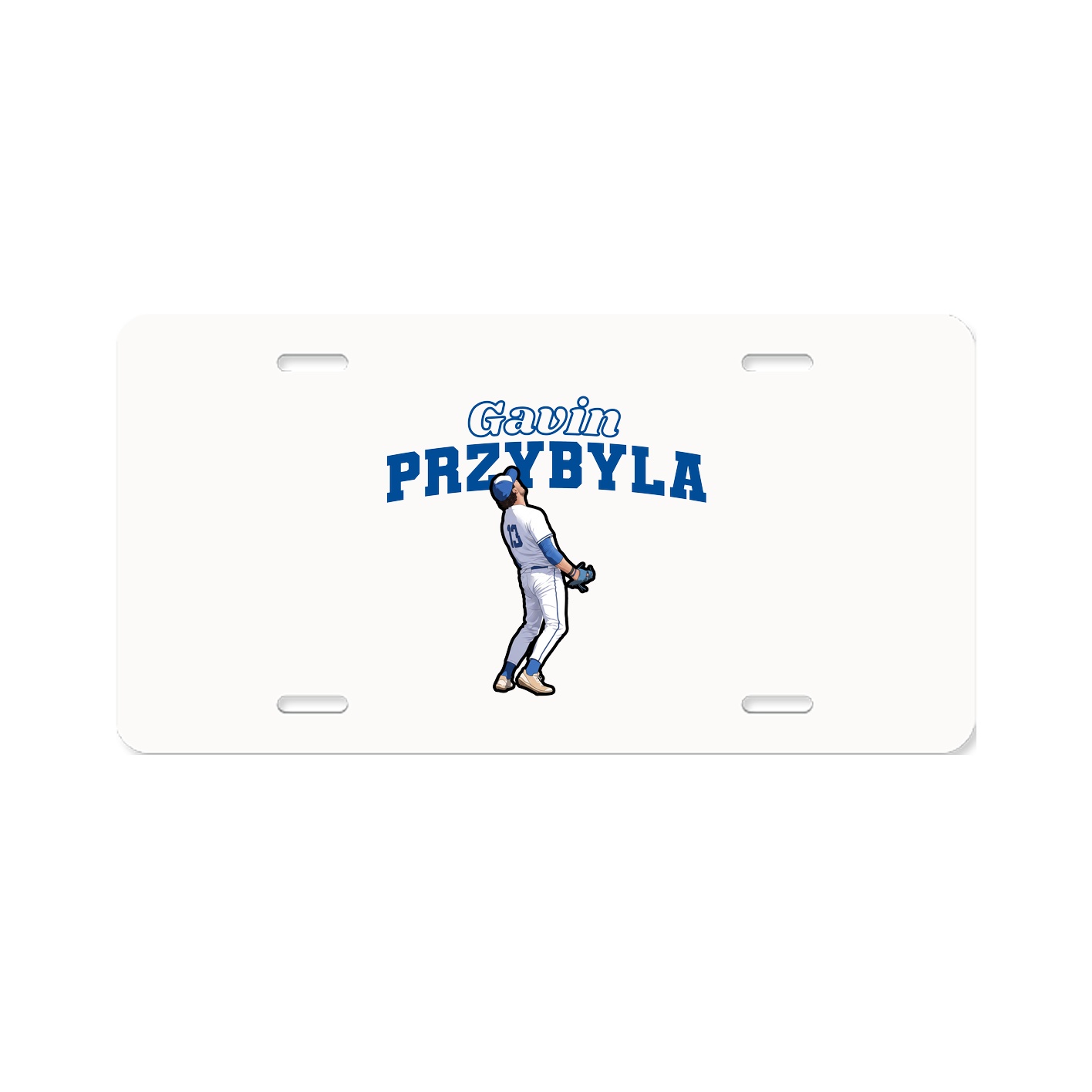 License Plate — Name Arch in Classic