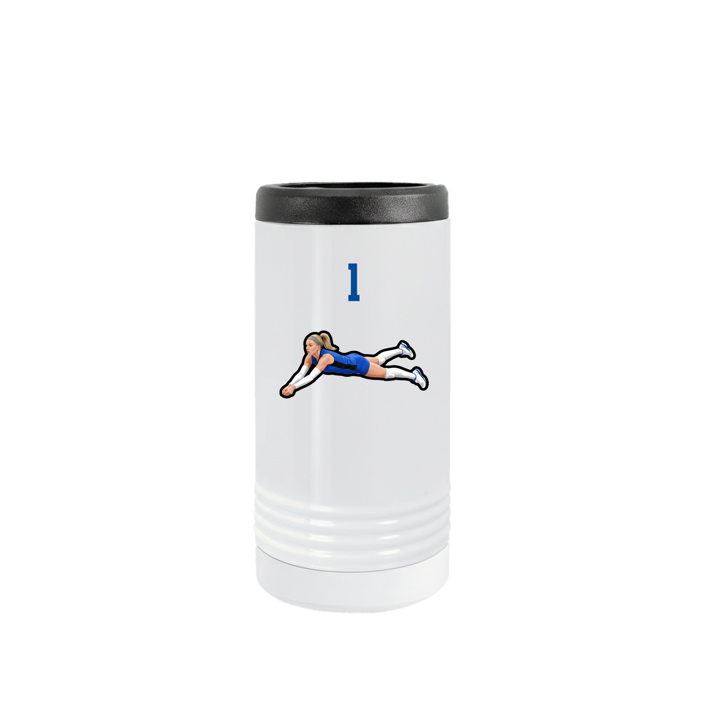 Slim Beverage Holder — Number Top in White