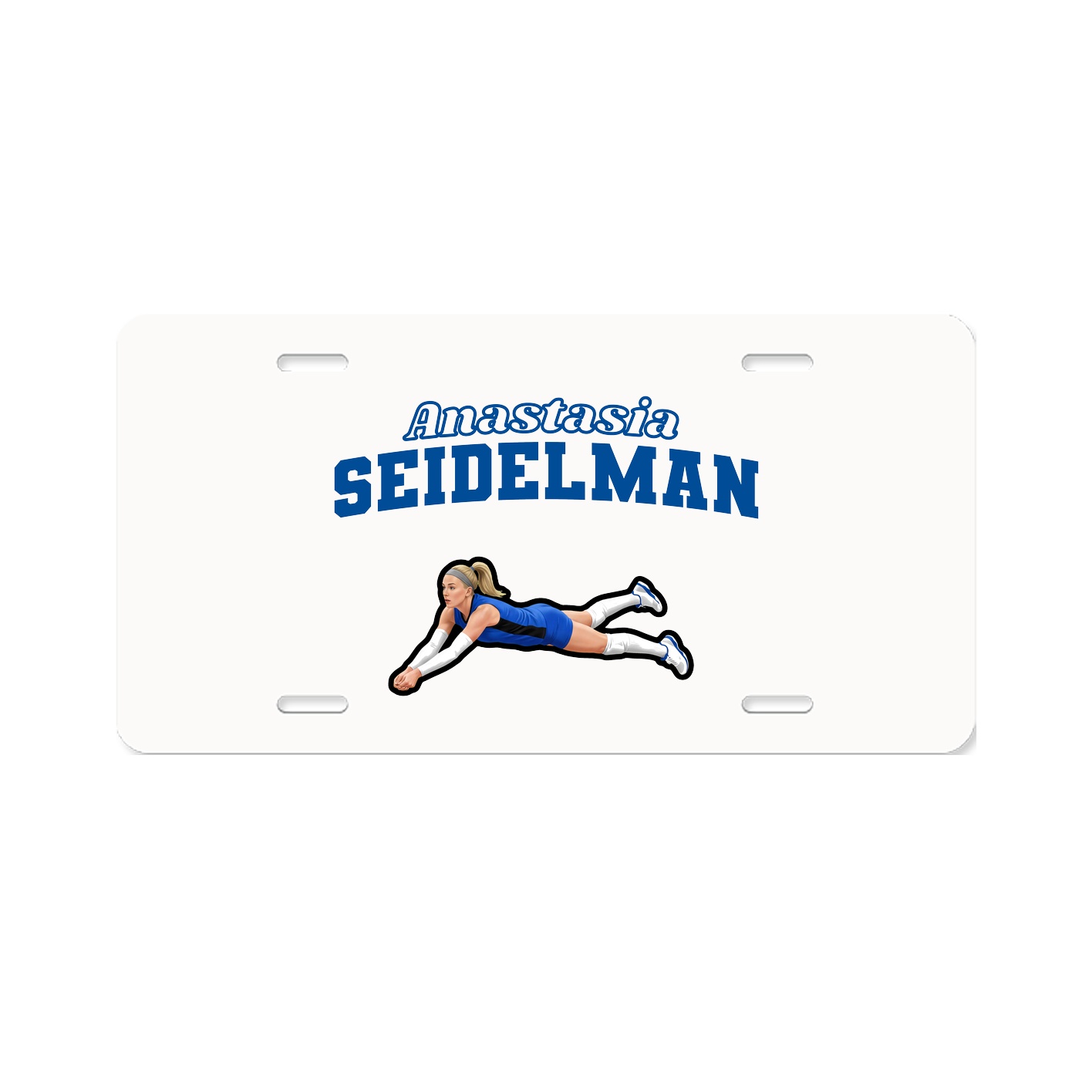 License Plate — Name Arch in Classic