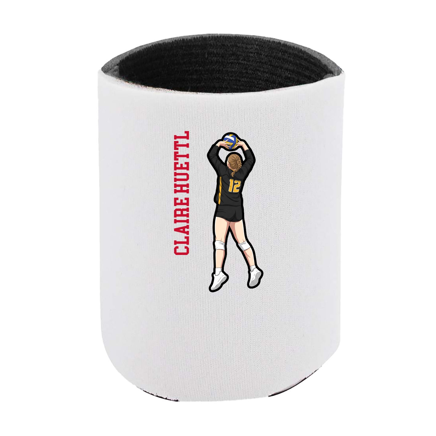 Can Holder — Name Vertical in White