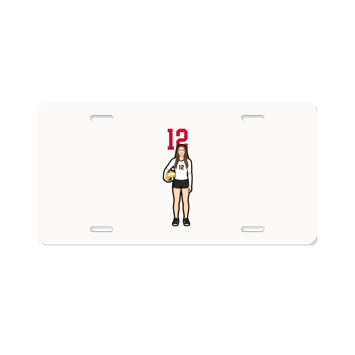 License Plate — Number Top in Classic