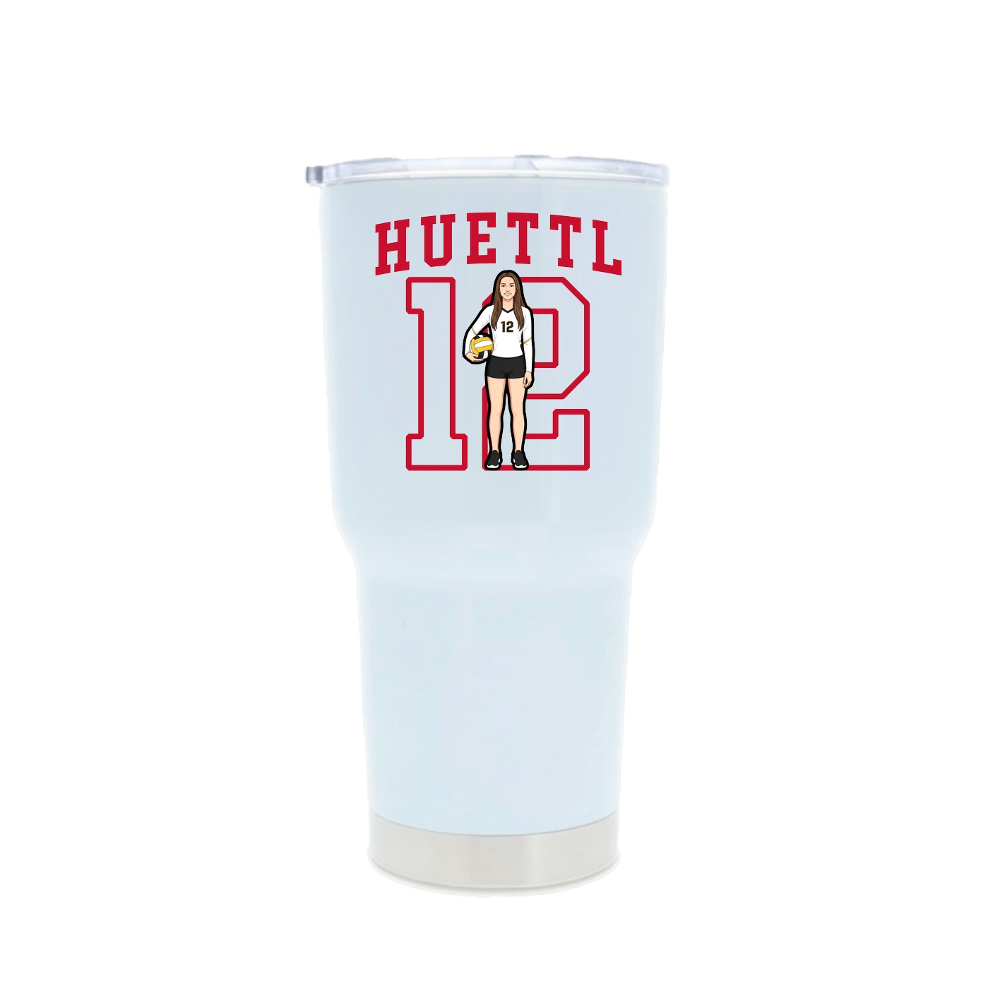 30oz Stainless Steel Tumbler — Shirsey in White