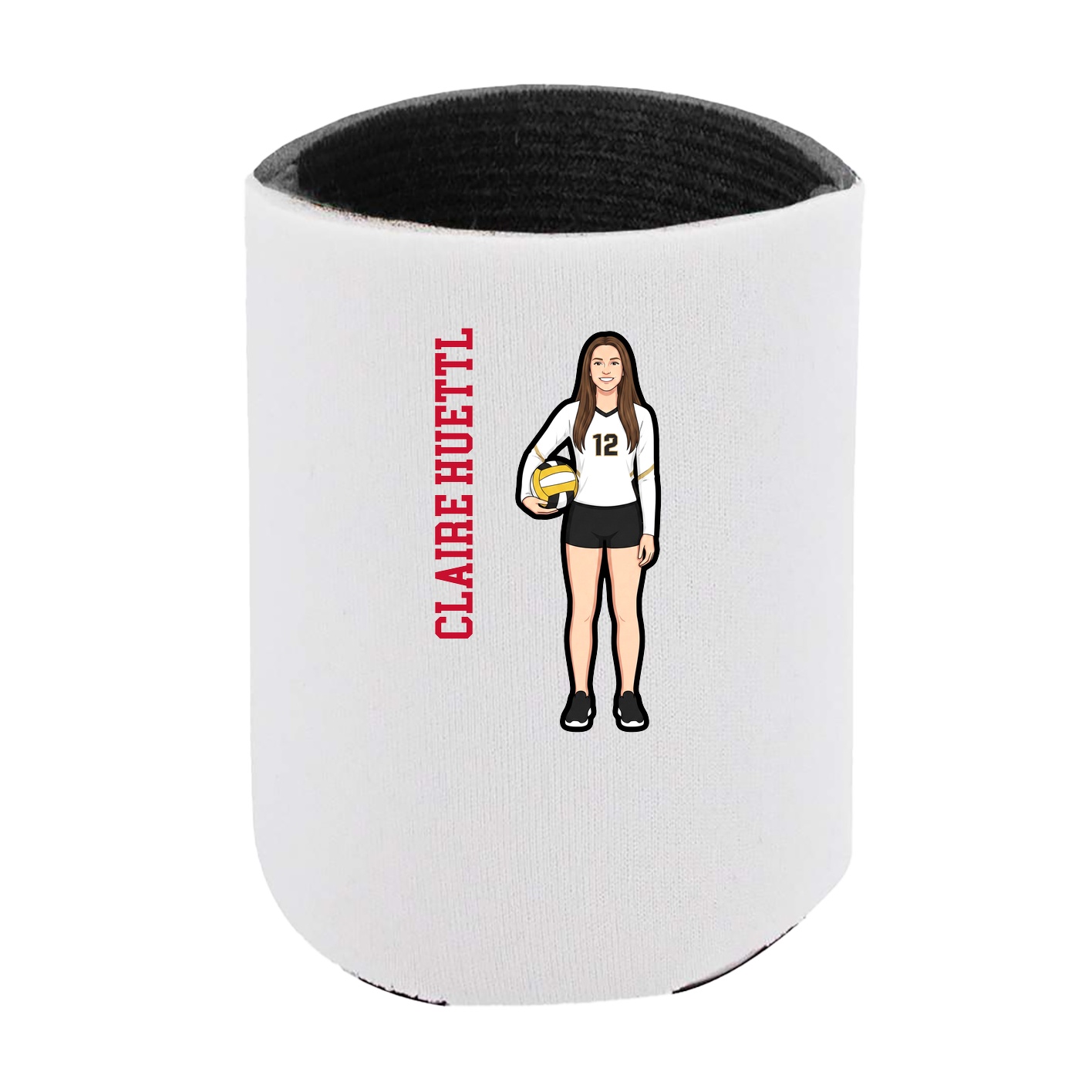 Can Holder — Name Vertical in White