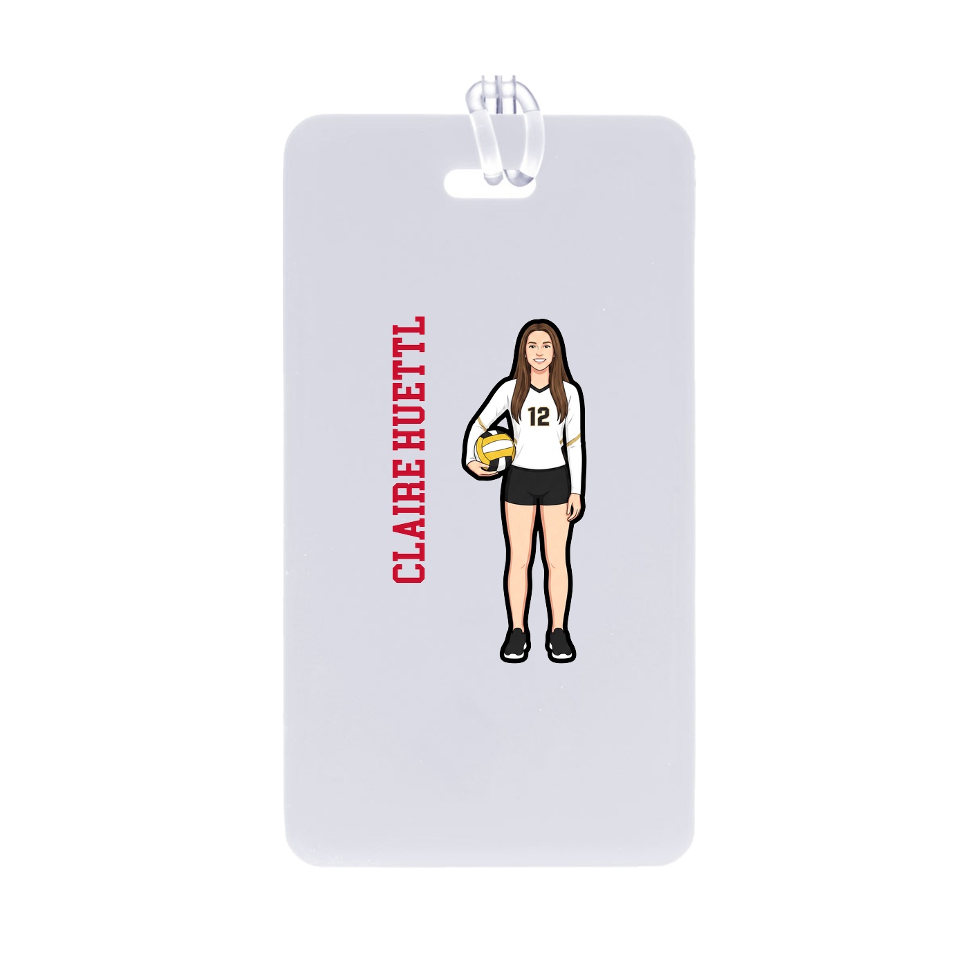 Bag Tag — Name Vertical in Classic