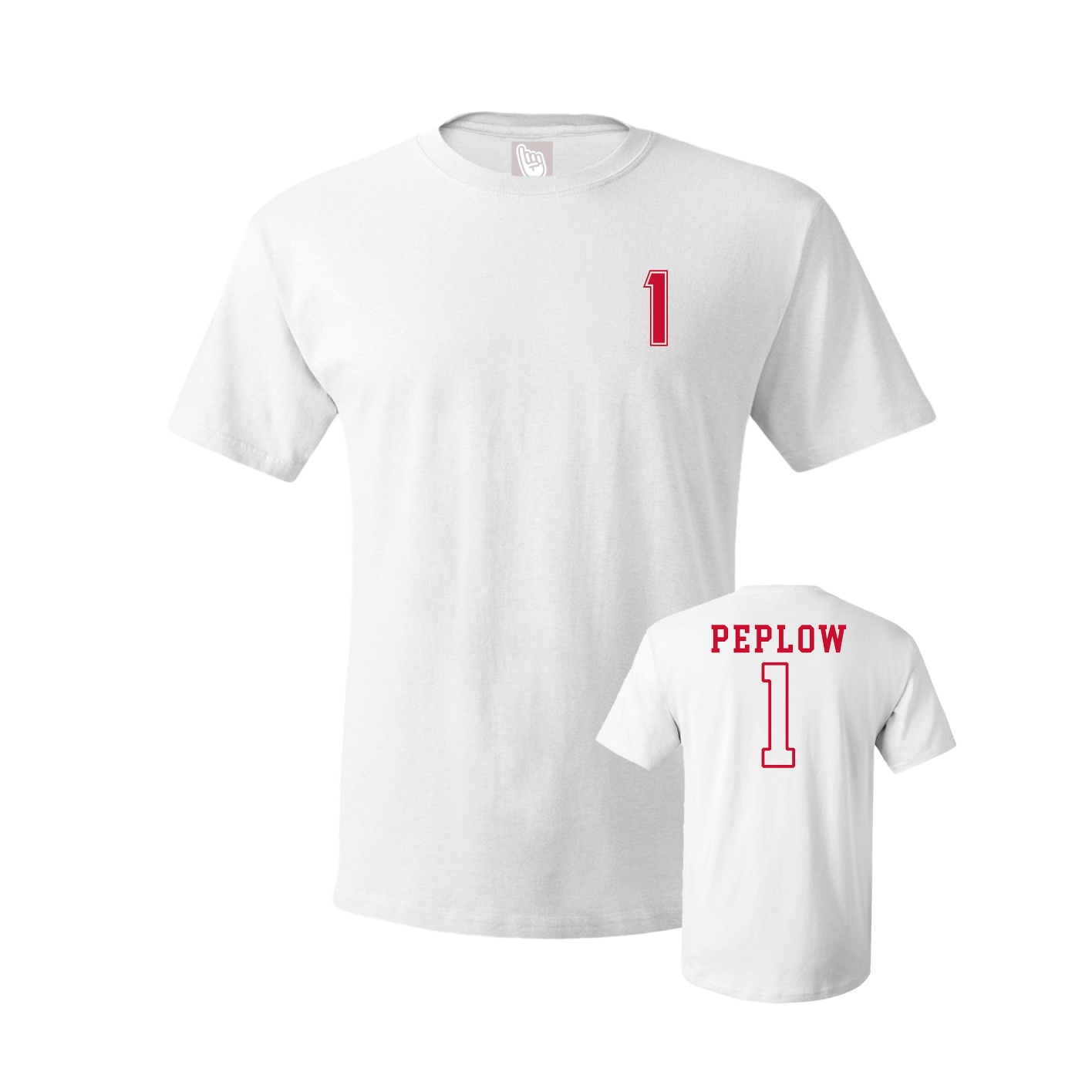 Youth Tee — Chest Back in White