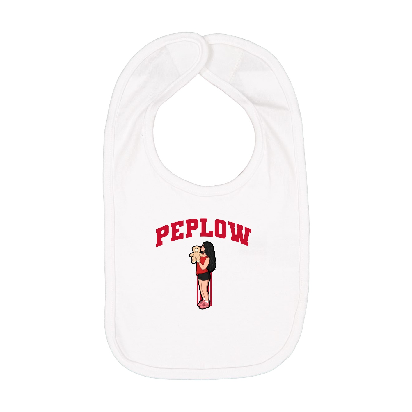 Infant Bib — Number in White