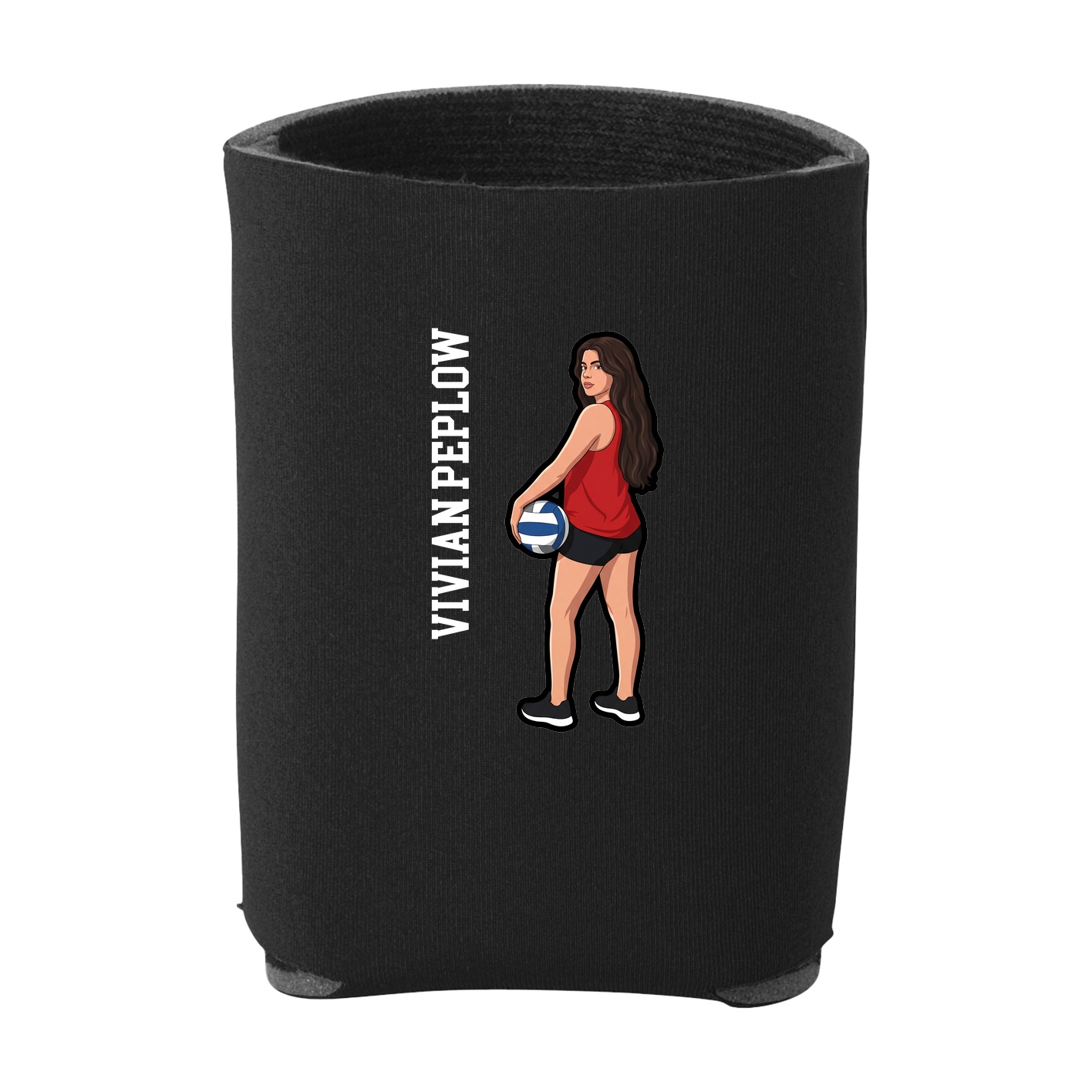 Can Holder — Name Vertical in Black