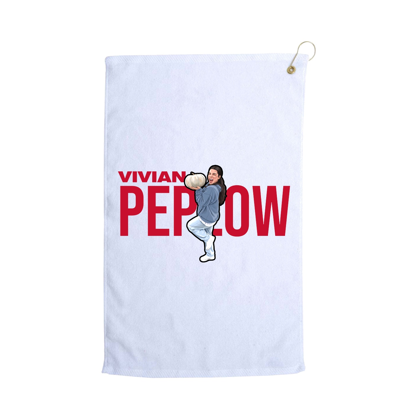 Golf Towel — Player Name in White