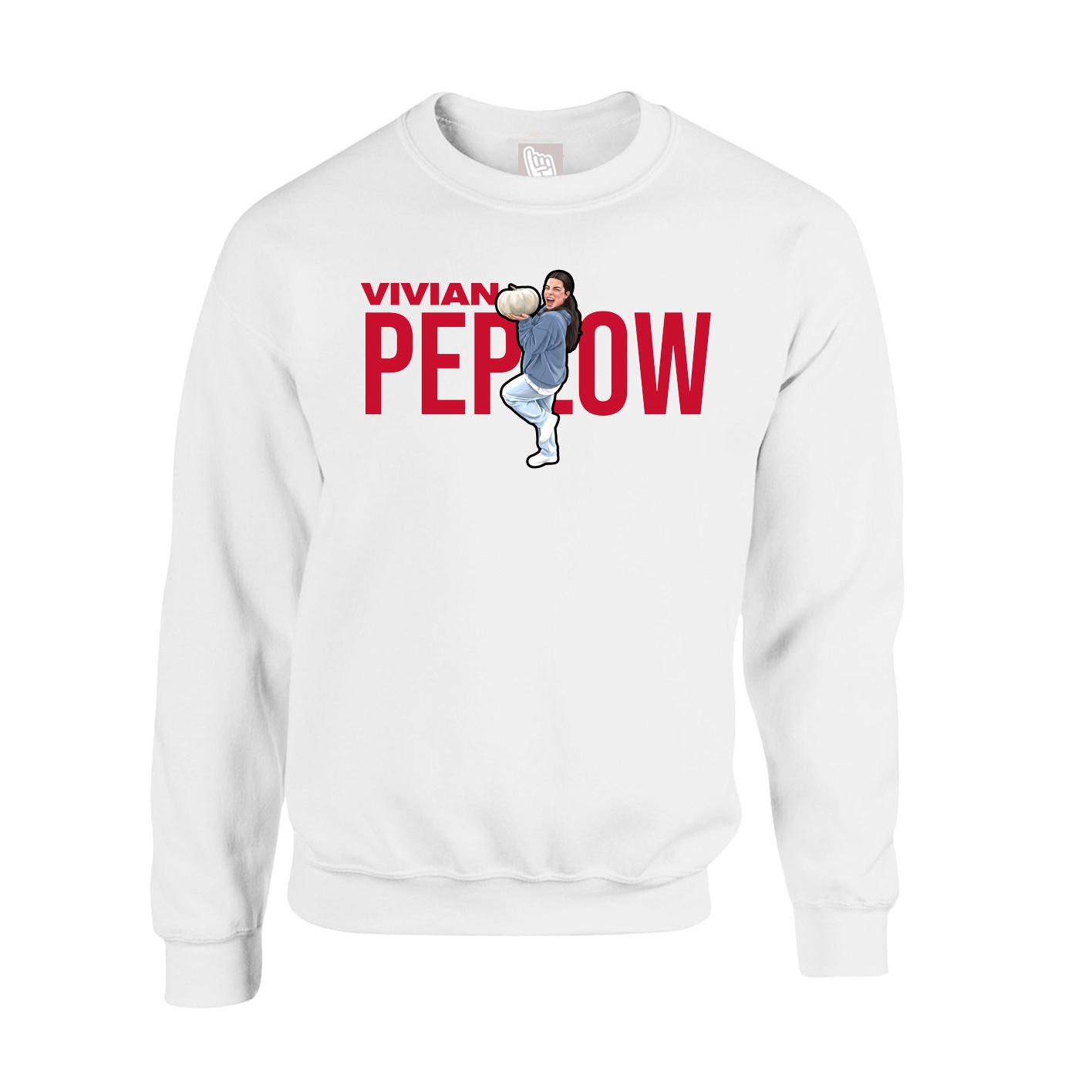 Fleece Crew — Player Name in White