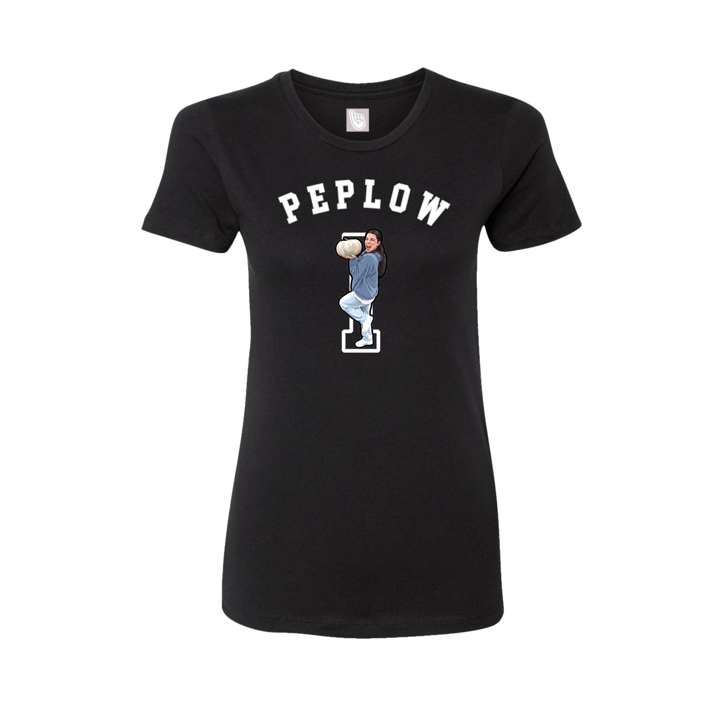 Fitted Women's Tee — Shirsey Arch in Black