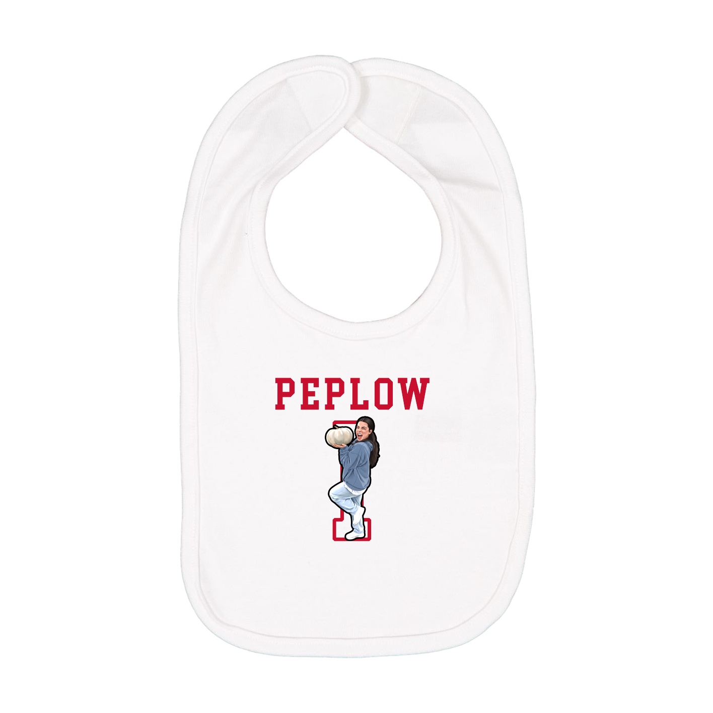 Infant Bib — Shirsey in White