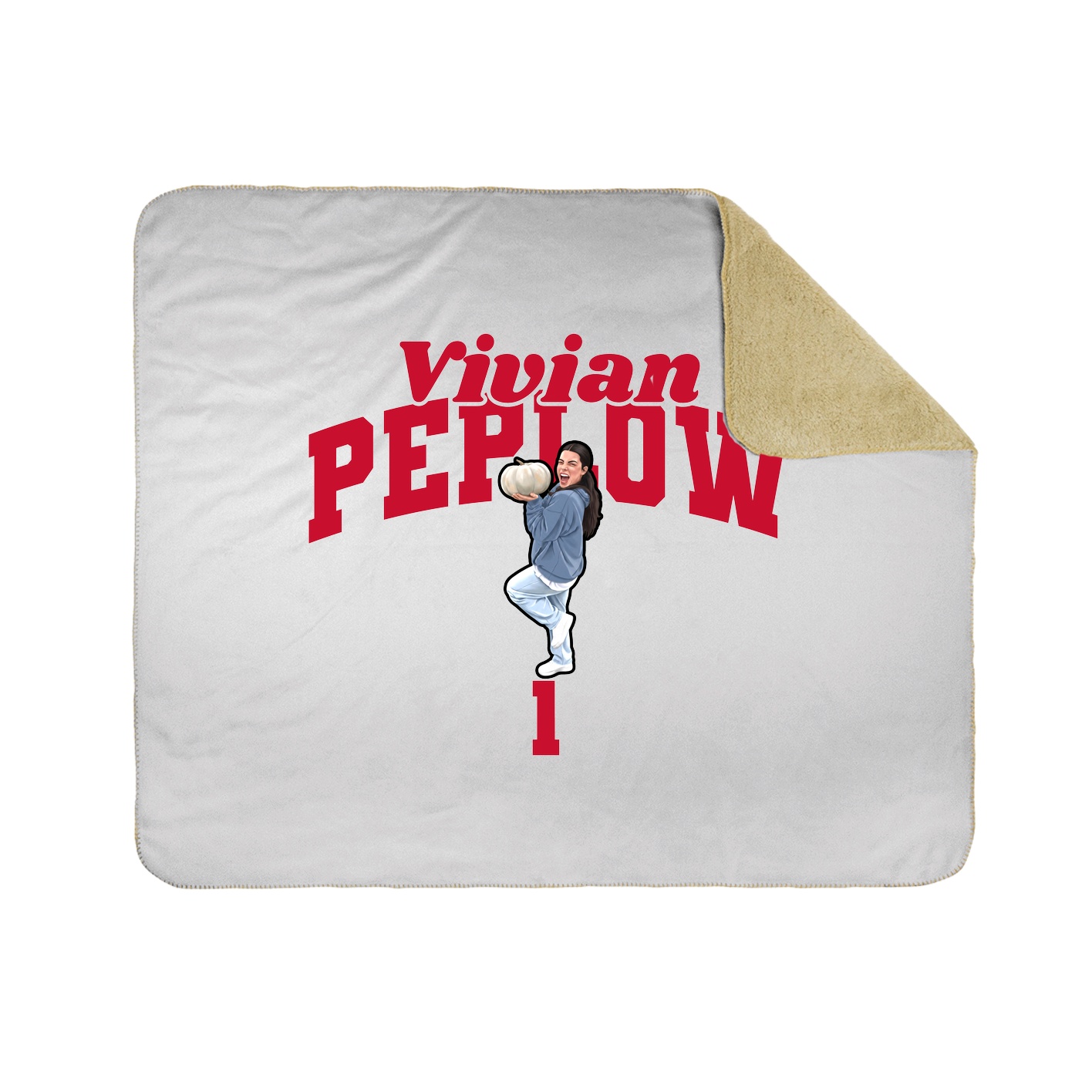 Throw Blanket — Signature Arch in White